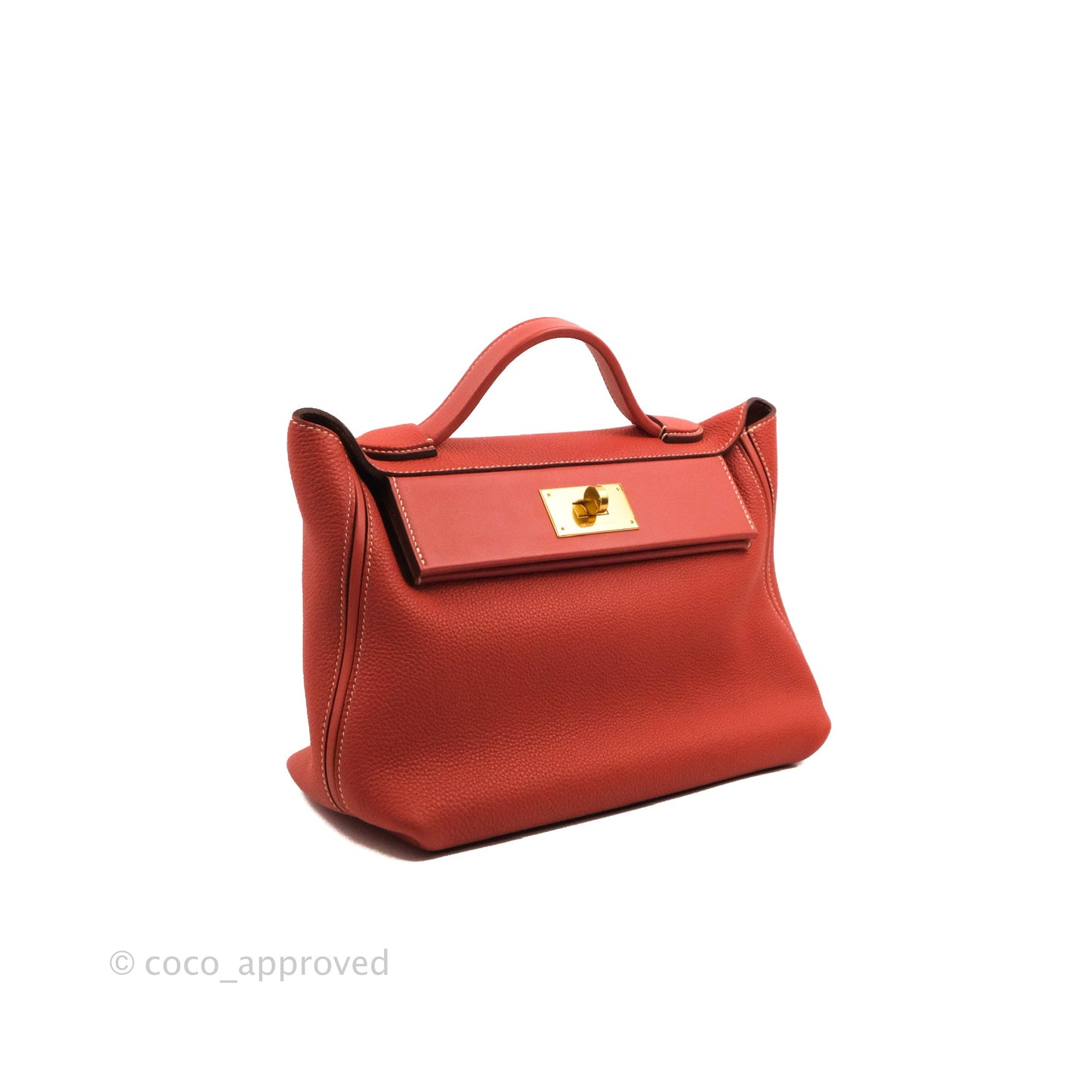 Hermès 24/24 29 Sanguine Togo Gold Hardware