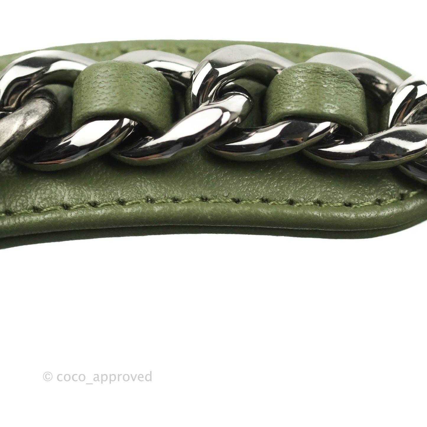 Chanel 19 Small Olive Green Mixed Hardware