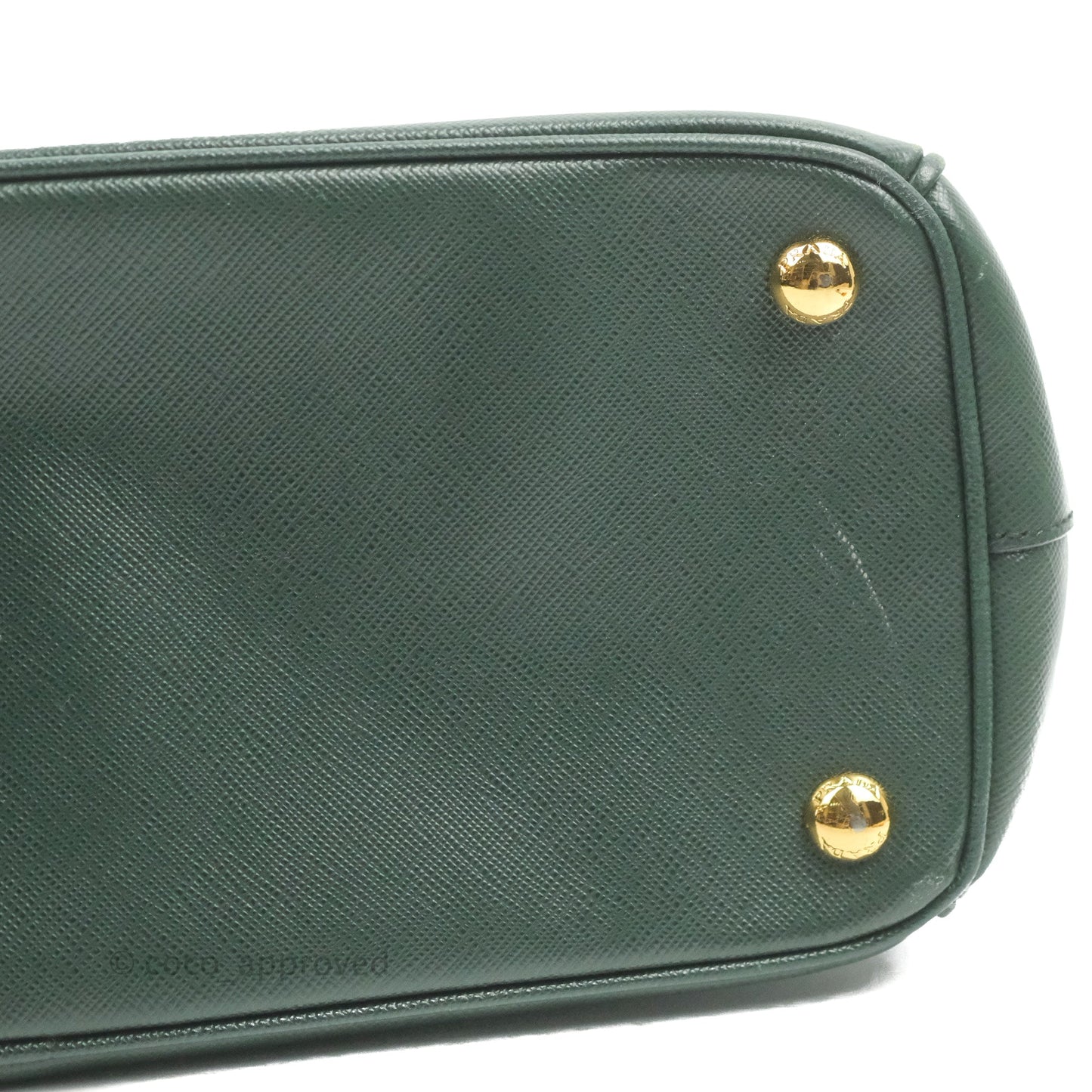 Prada Small Saffiano Lux Galleria Bag Emerald