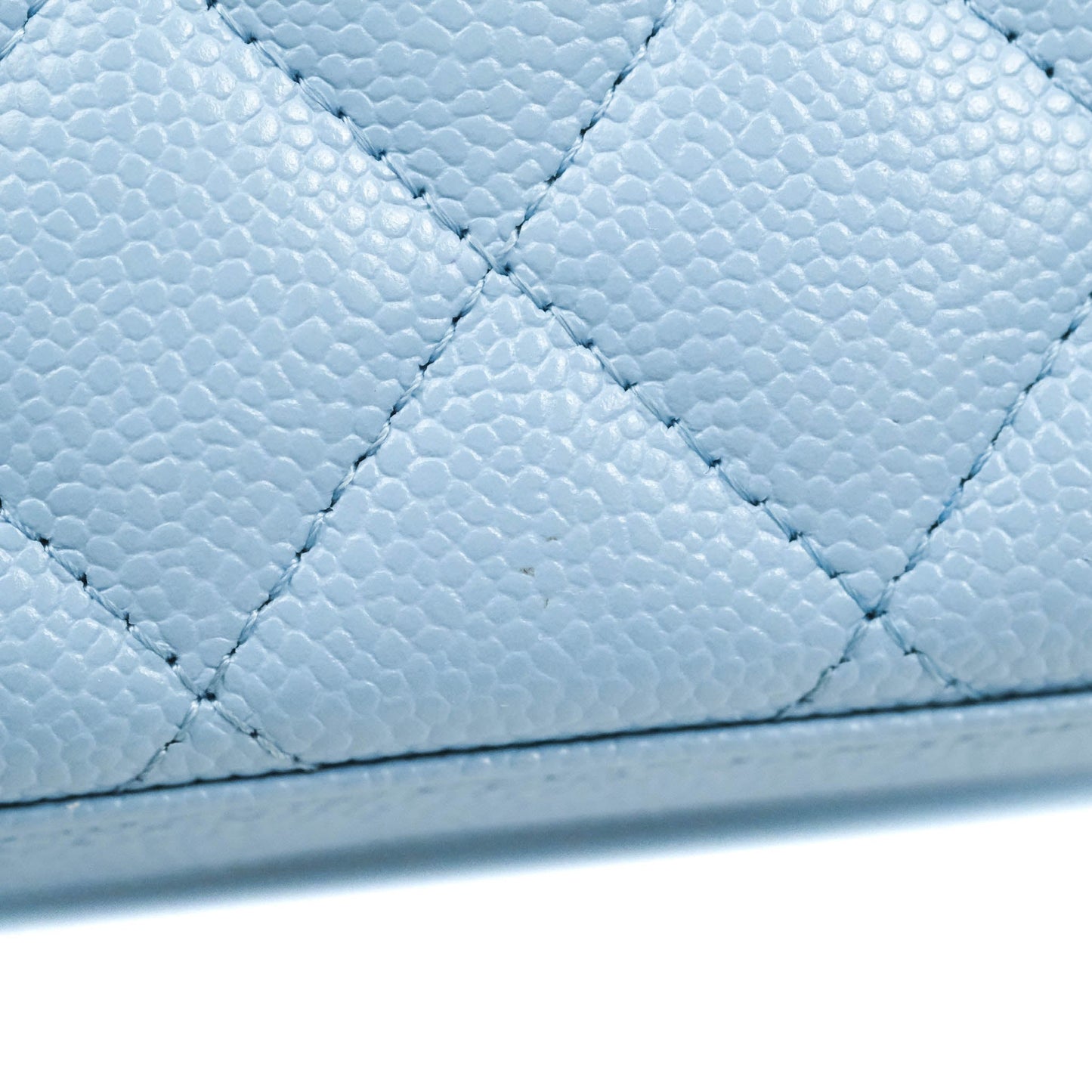 Chanel Vanity Rectangular with Top Handle Pick Me Up Blue Caviar Aged Gold Hardware 22S