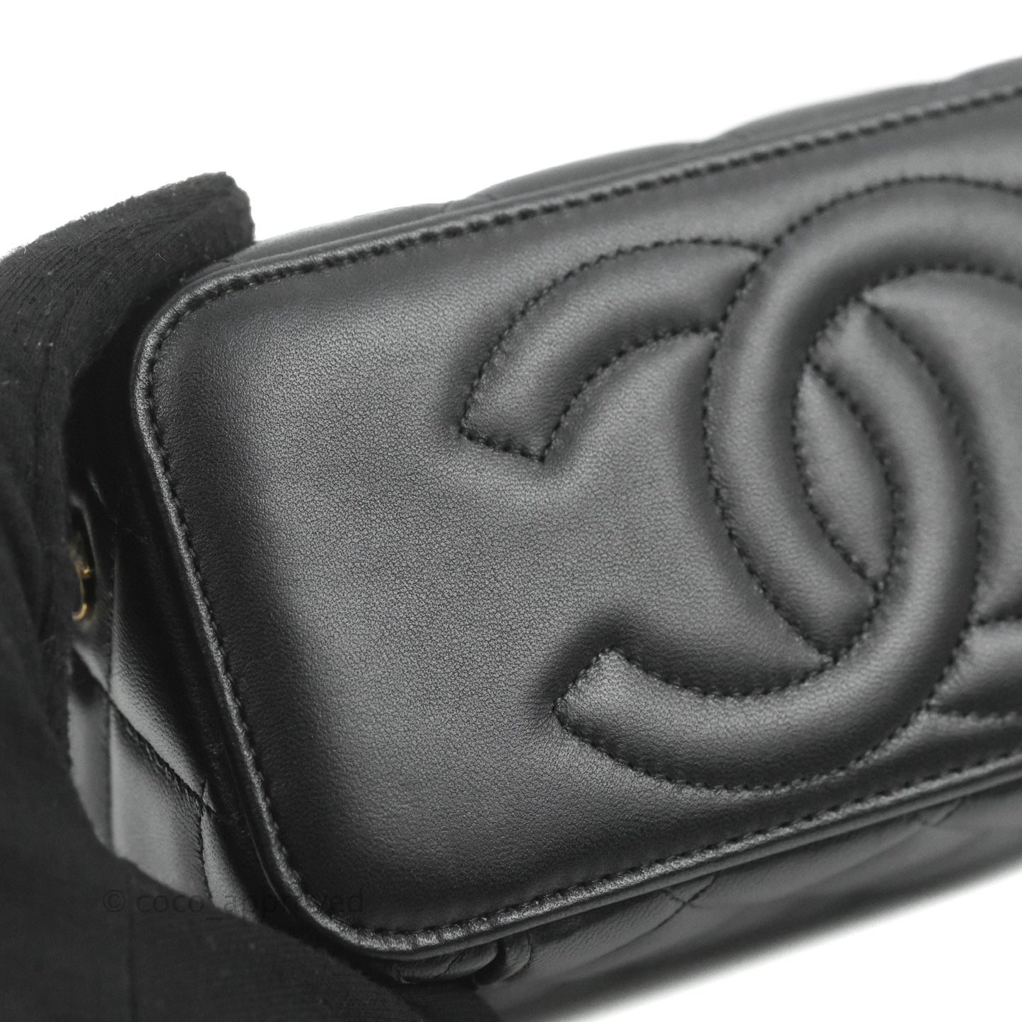 Chanel Vanity with Chain Black Lambskin Gold Hardware 23C