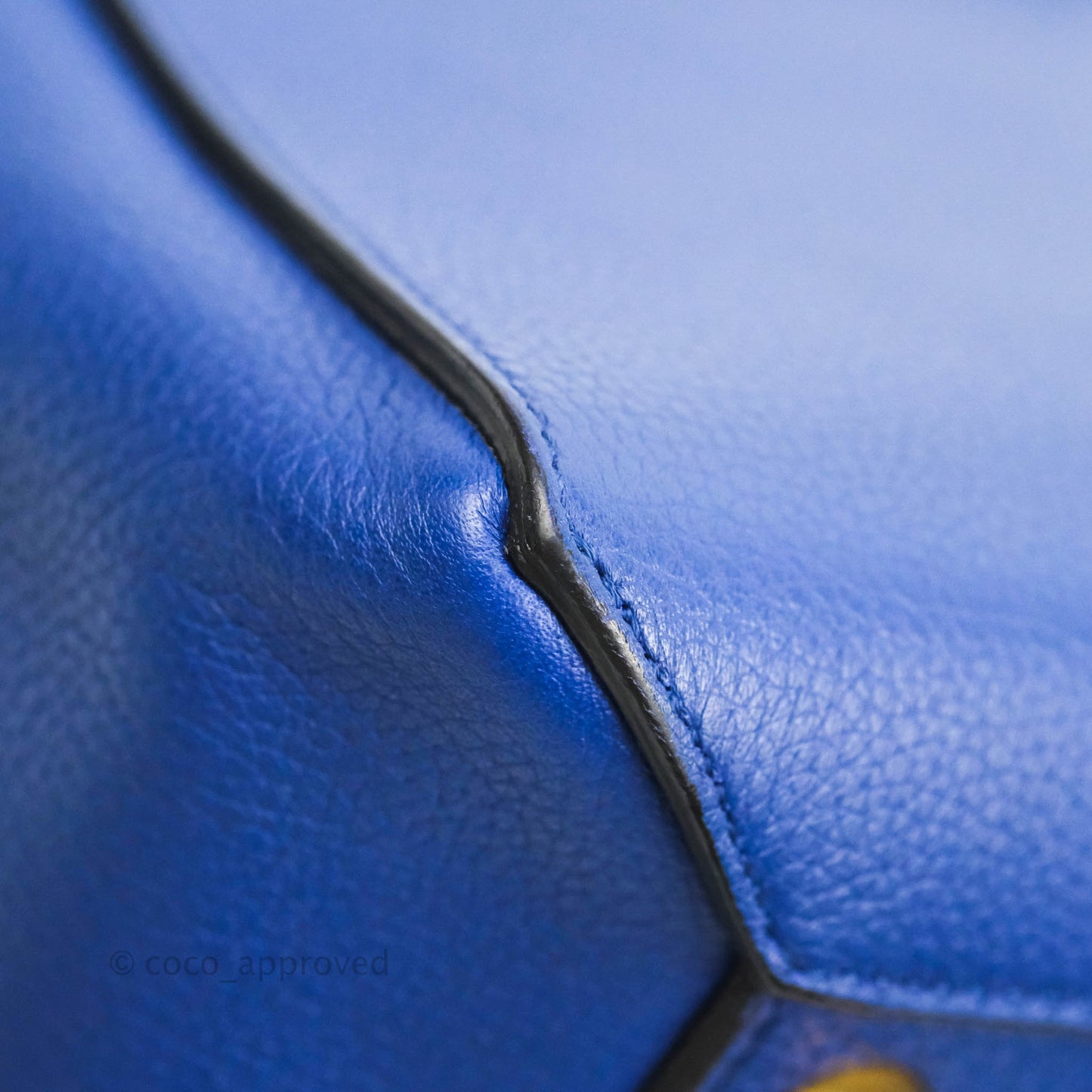 Celine Mini Belt Bag Blue Grained Calfskin Gold Hardware