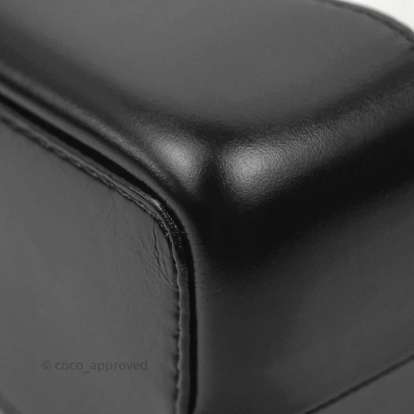 Chanel Small Gabrielle Backpack White Black Aged Calfskin