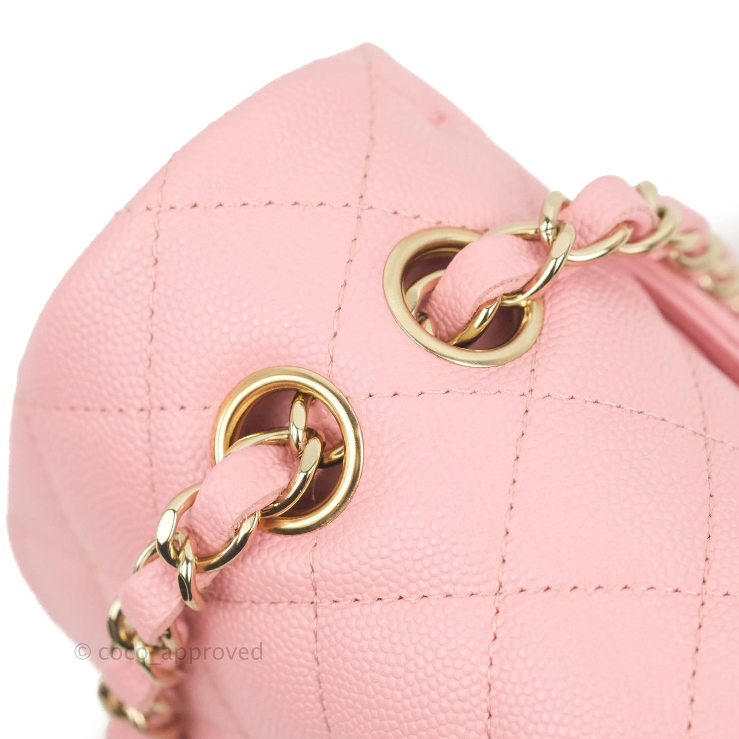 Chanel Classic Small S/M Flap Pink Caviar Gold Hardware 22C