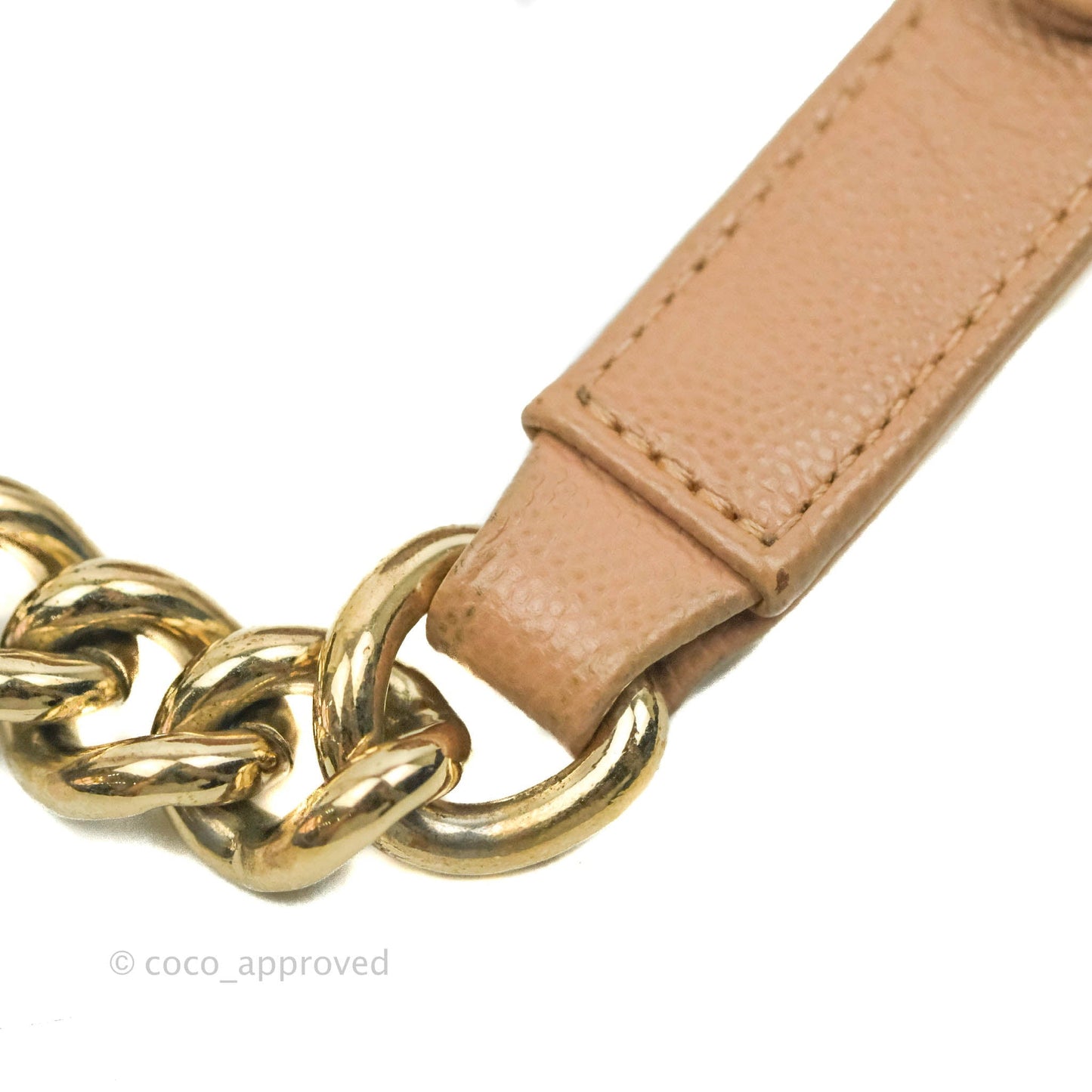 Chanel Small Chevron Boy Dark Beige Caviar Gold Hardware