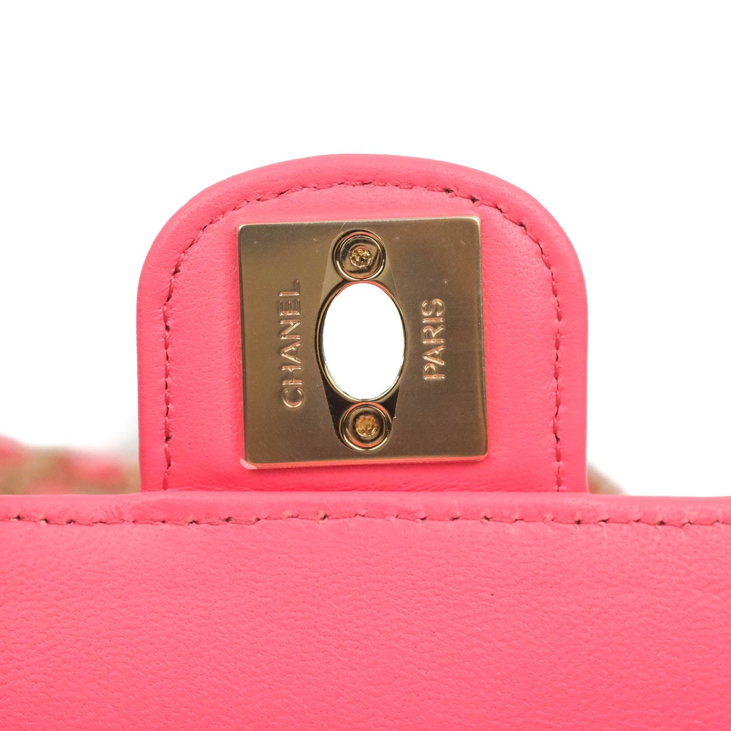 Chanel Small Heart Bag Pink Lambskin Gold Hardware 22S