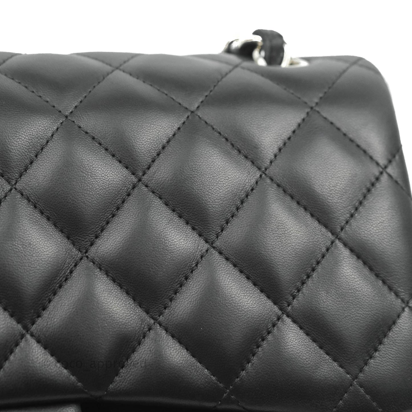 Chanel Jumbo Double Flap Black Lambskin Silver Hardware⁣⁣