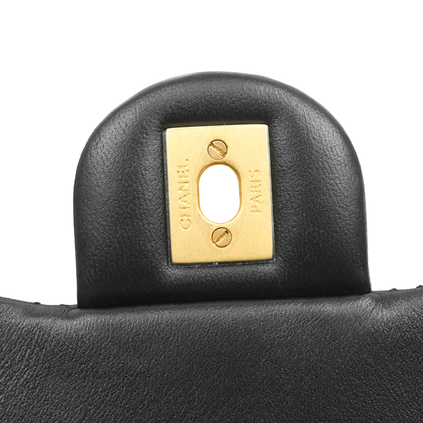 Chanel Romance Mini Square Flap Black Lambskin Aged Gold Hardware