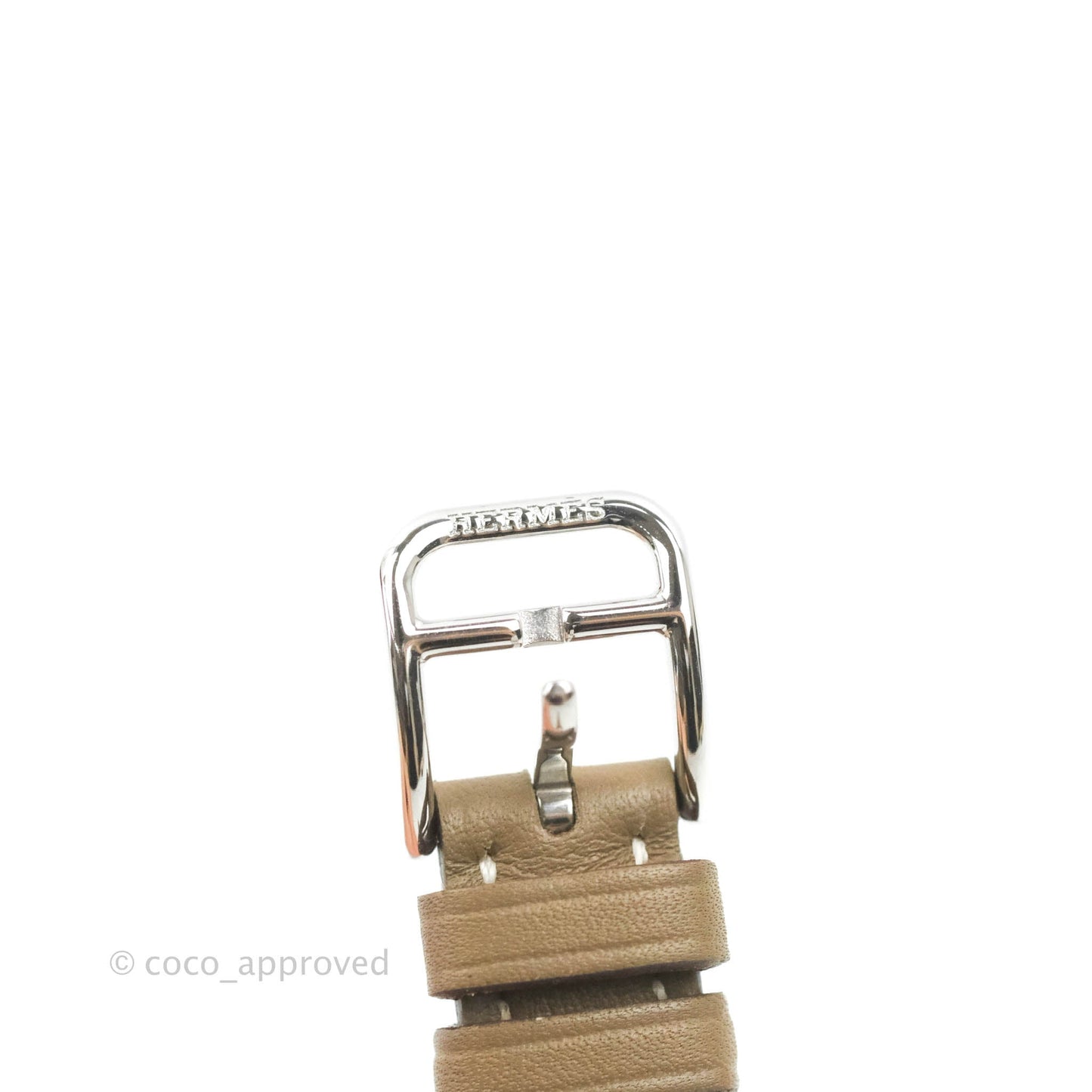 Hermès Cape Cod Serti-Swift Etoupe Watch Palladium Hardware