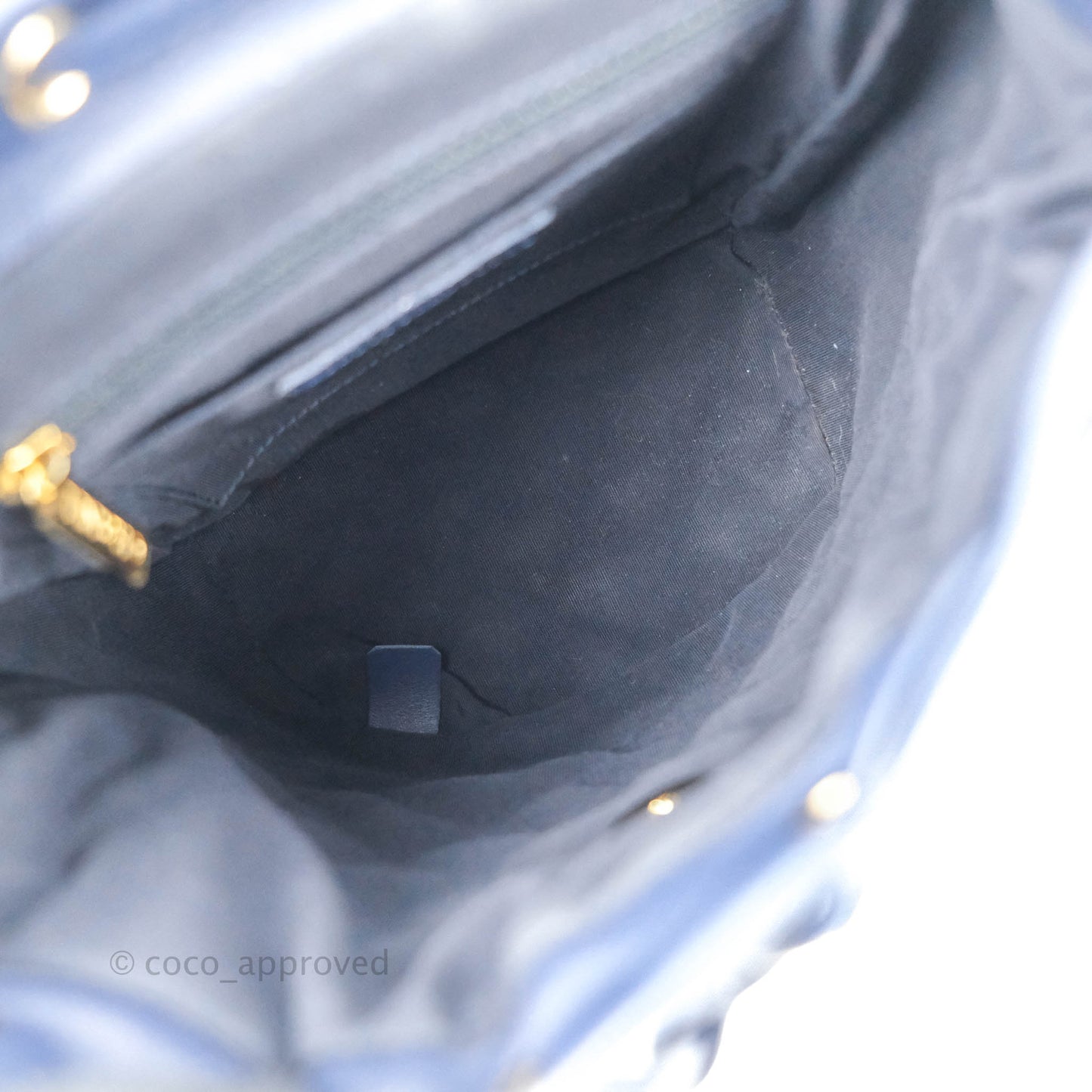 Chanel Mini Navy Calfskin Urban Spirit Backpack ⁣⁣⁣⁣⁣⁣⁣⁣⁣⁣⁣⁣⁣⁣Gold Hardware