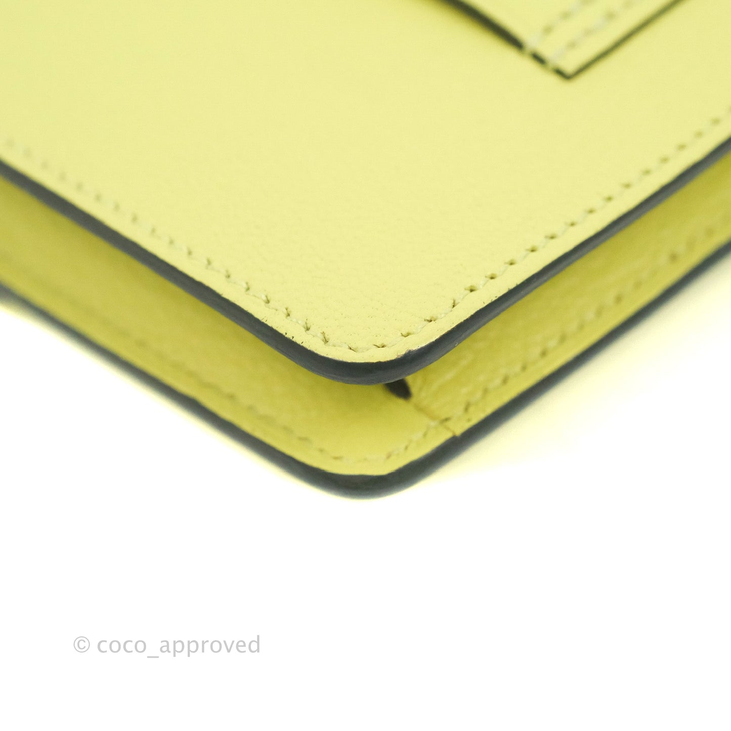 Hermès Roulis Slim Wallet Chevre Mysore Jaune Bourgeon Gold Hardware