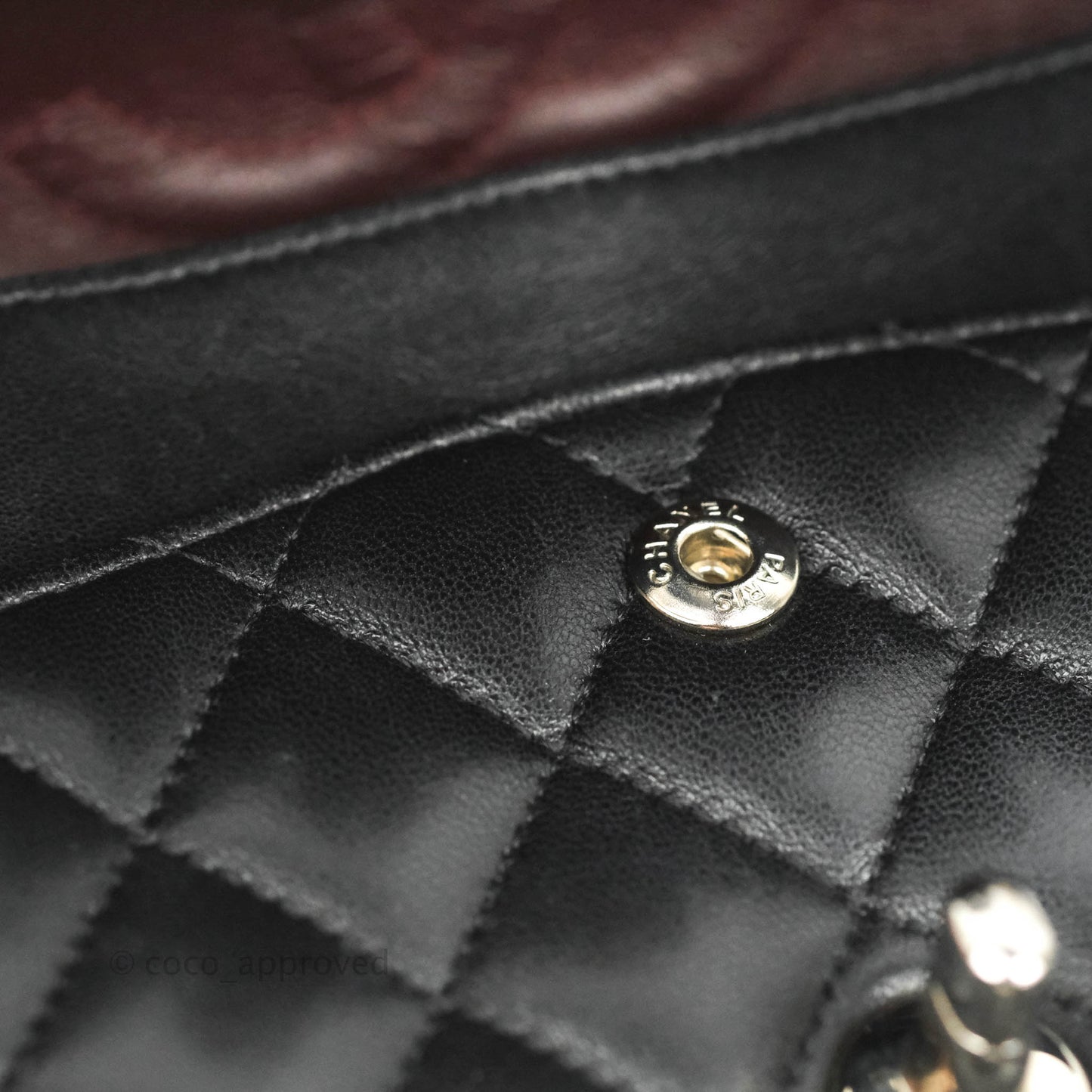 Chanel Quilted Classic M/L Medium Flap Black Lambskin Silver Hardware