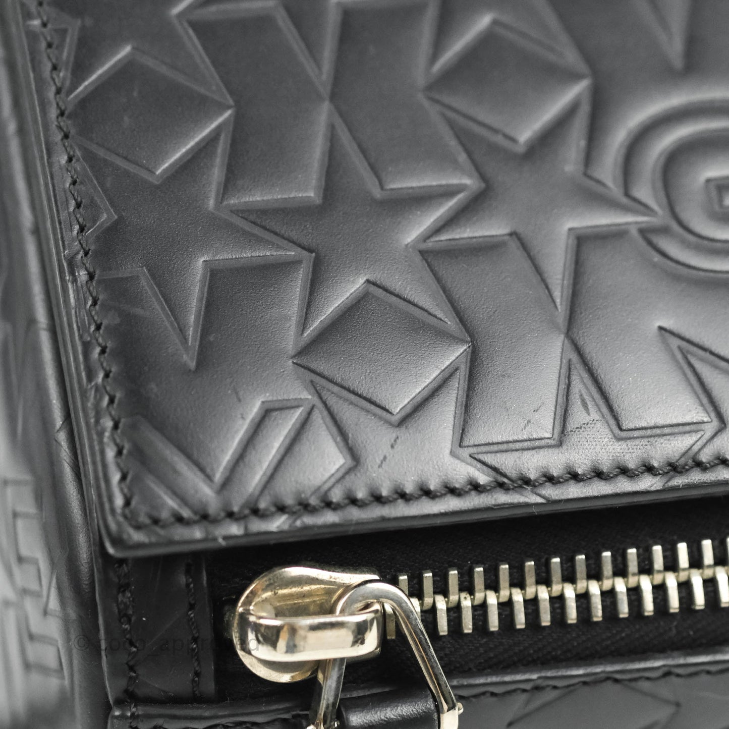 Givenchy Calfskin Star Embossed Medium Pandora Box Crossbody Bag Black