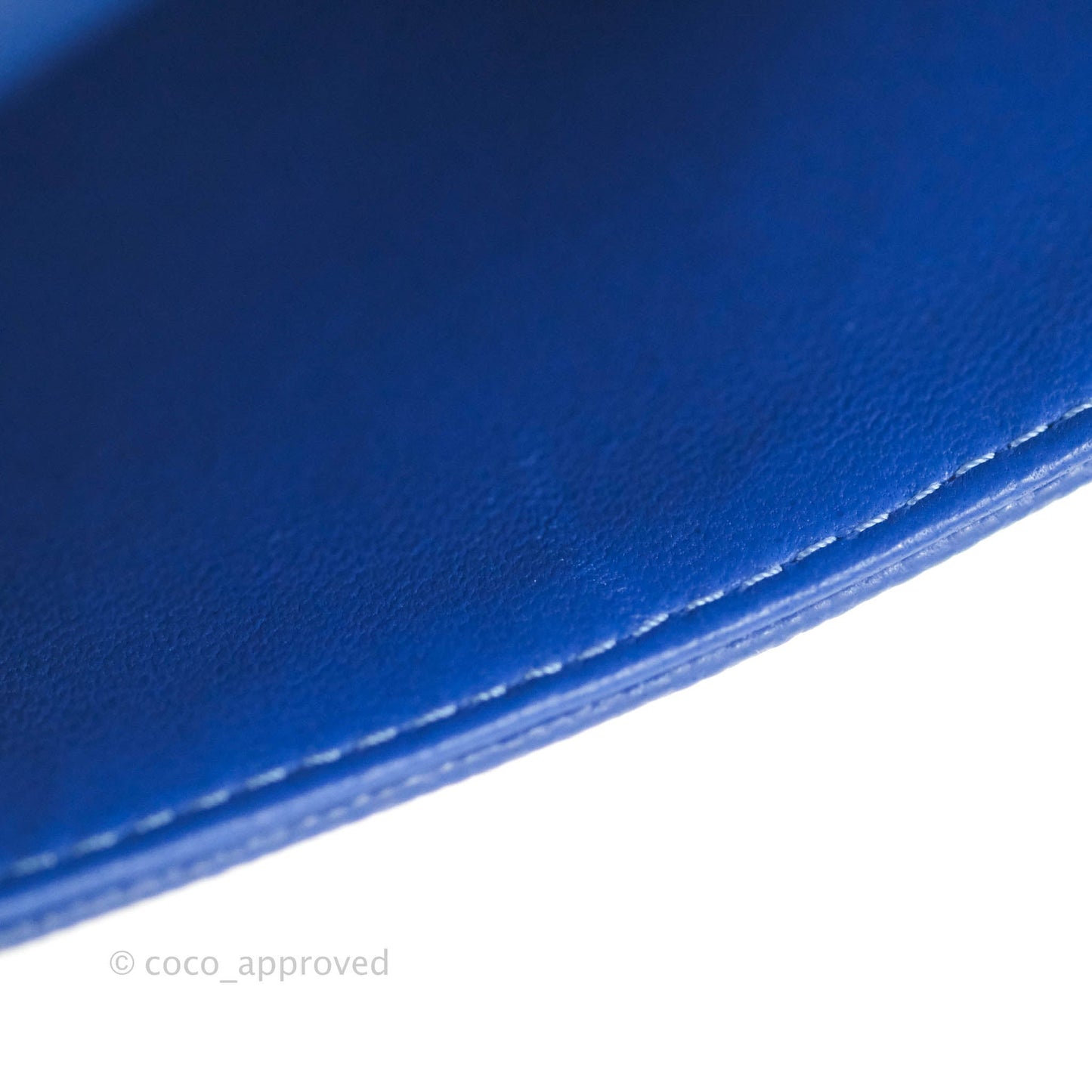 Chanel Small Classic Quilted Flap Blue Caviar Silver Hardware