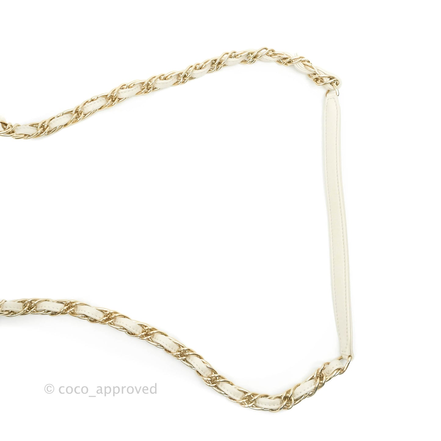Chanel Flat Quilted Flap Bag Lambskin & Gold-Tone Ivory