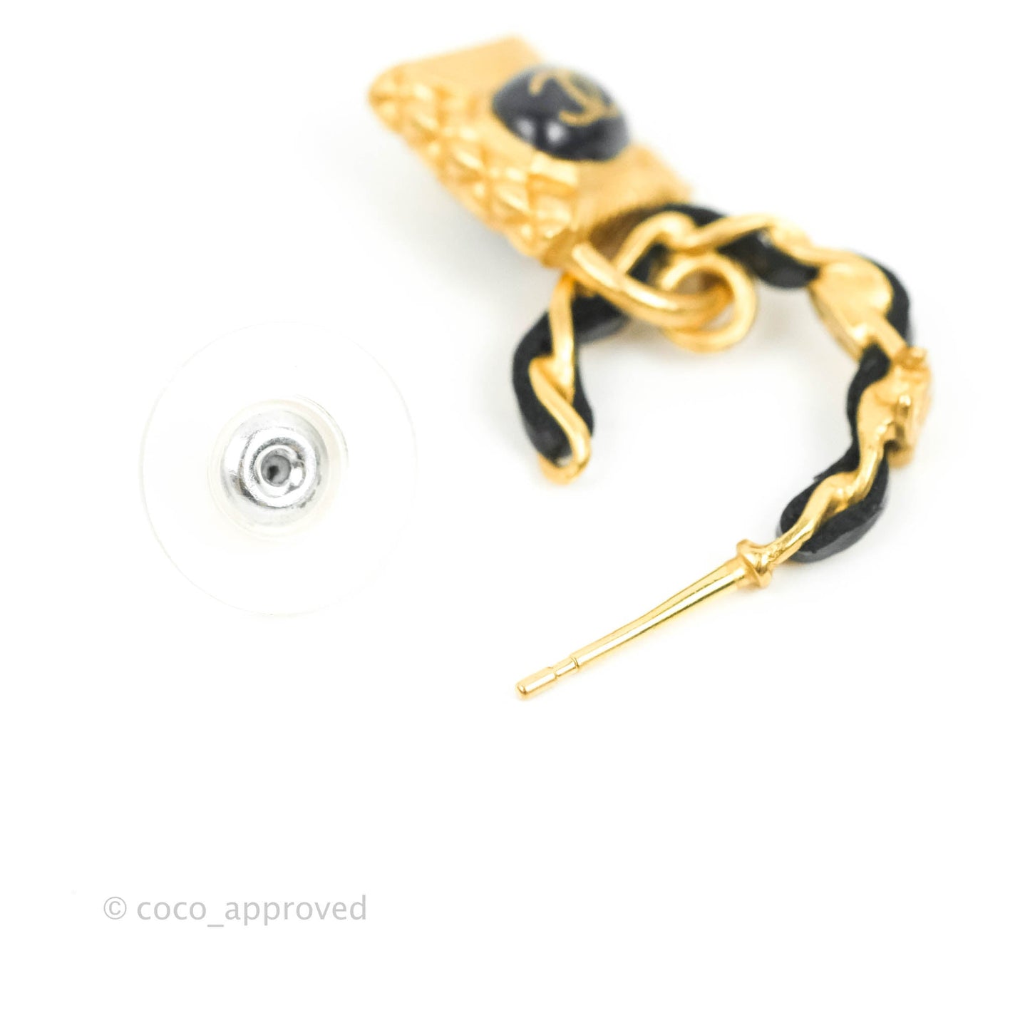 Chanel Key Lock CC Chain Drop Earrings 20A