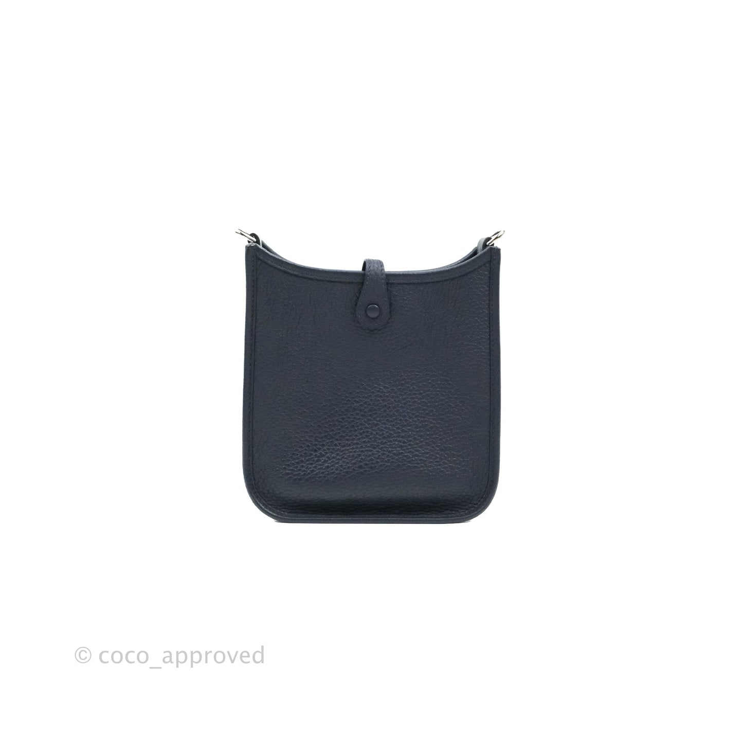 Hermès Mini Evelyne 16 Bleu Nuit Clemence Palladium Hardware
