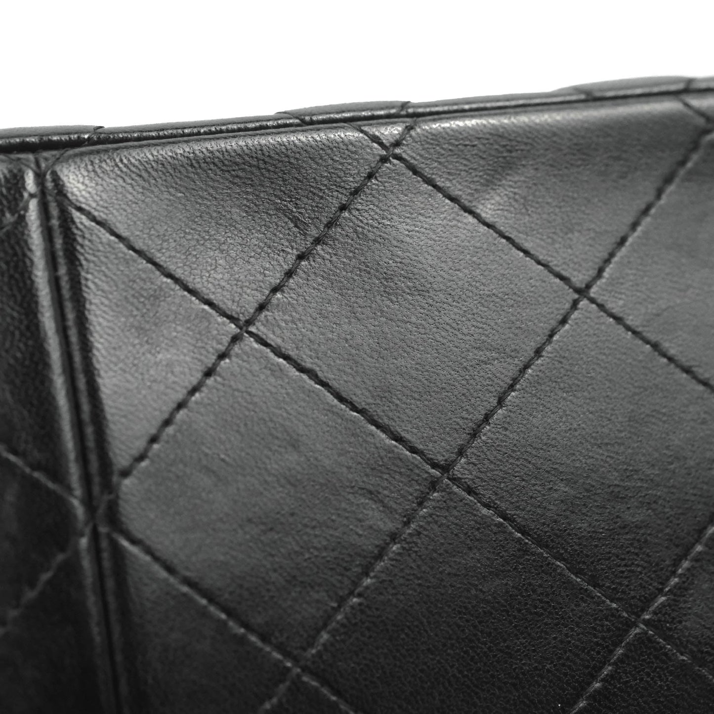 Chanel Jumbo Double Flap Black Lambskin Gold Hardware