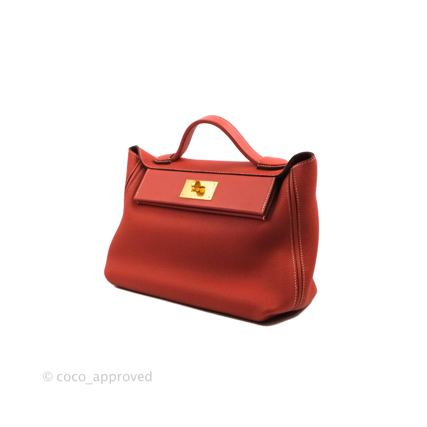 Hermès 24/24 29 Sanguine Togo Gold Hardware