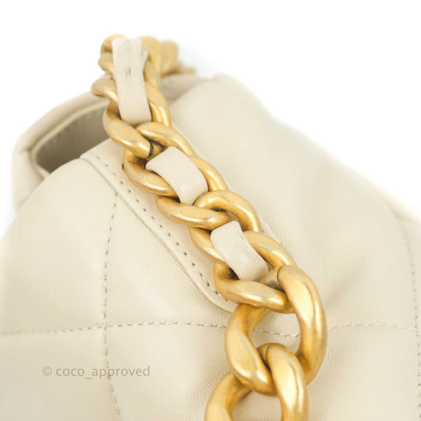Chanel 19 Medium Ivory Mixed Hardware