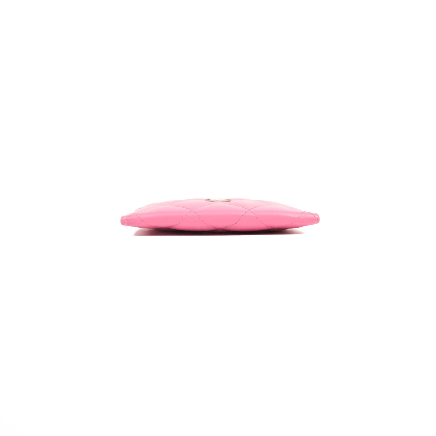 Chanel Classic Card Holder Pink Lambskin Rainbow Hardware