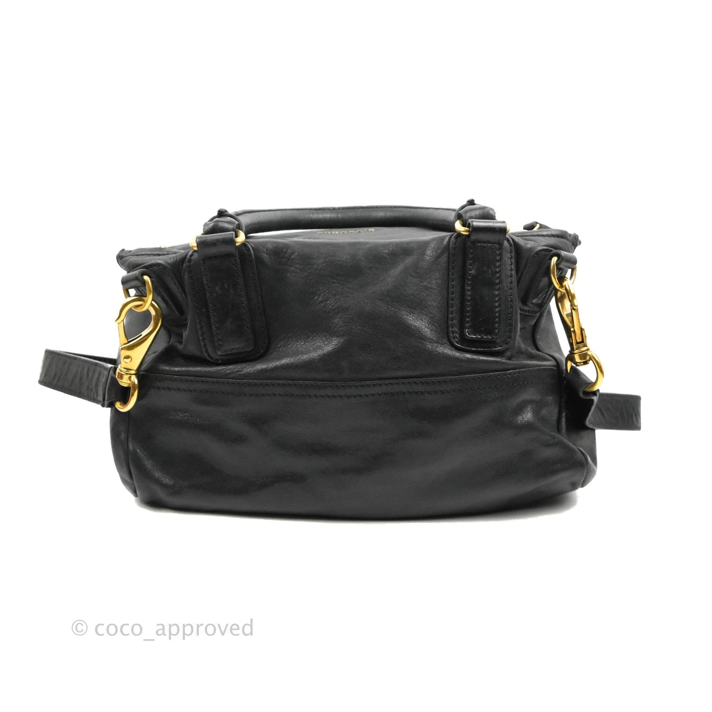 Givenchy Pandora Medium Black Leather Shoulder Bag