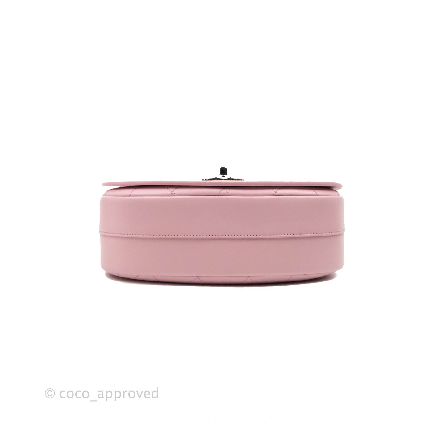 Chanel Stitched Ring My Bag Flap Crossbody Pink Calfskin