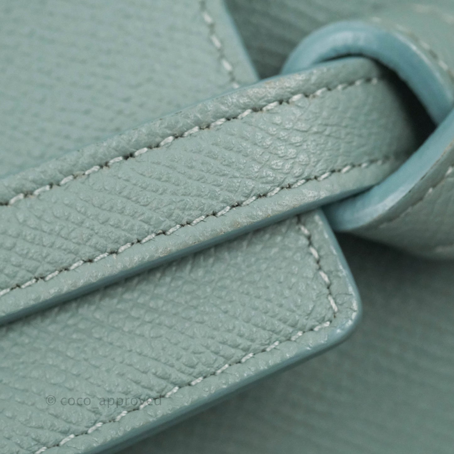 Celine Micro Belt Bag Light Blue Grained Calfskin Gold Hardware