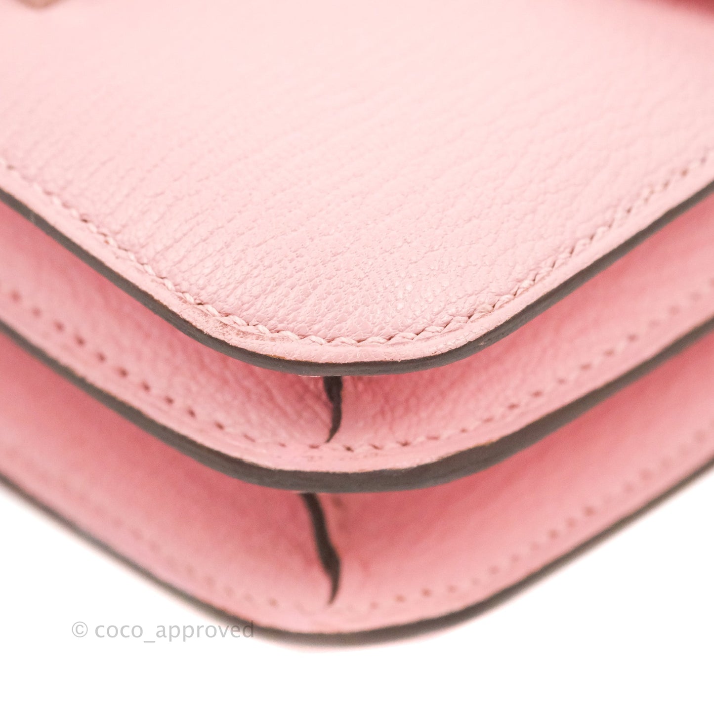 Hermès Constance III Mini 18cm Sakura Chevre Mysore Palladium Hardware