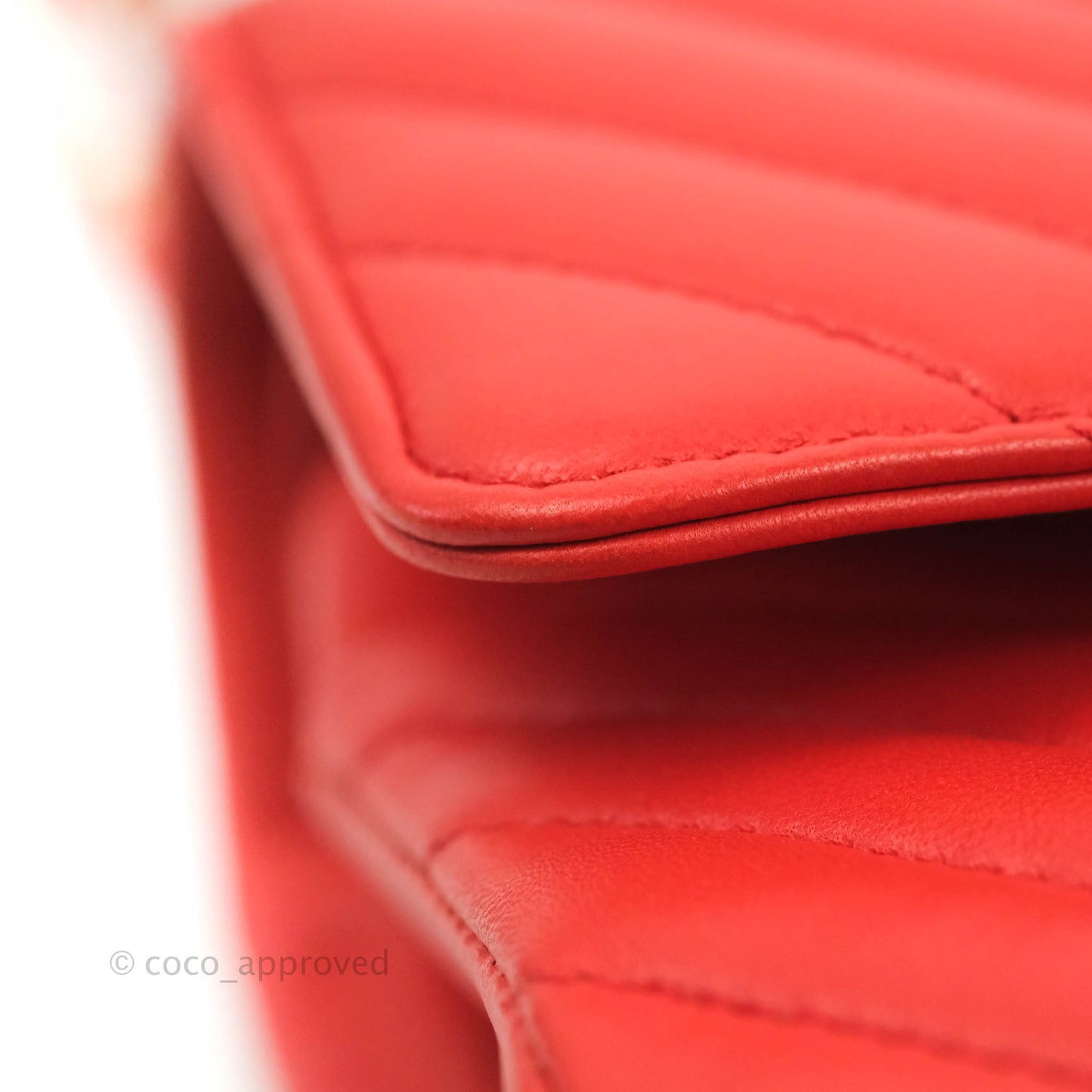 Chanel Classic M/L Medium Double Flap Brick Red Lambskin Gold Hardware
