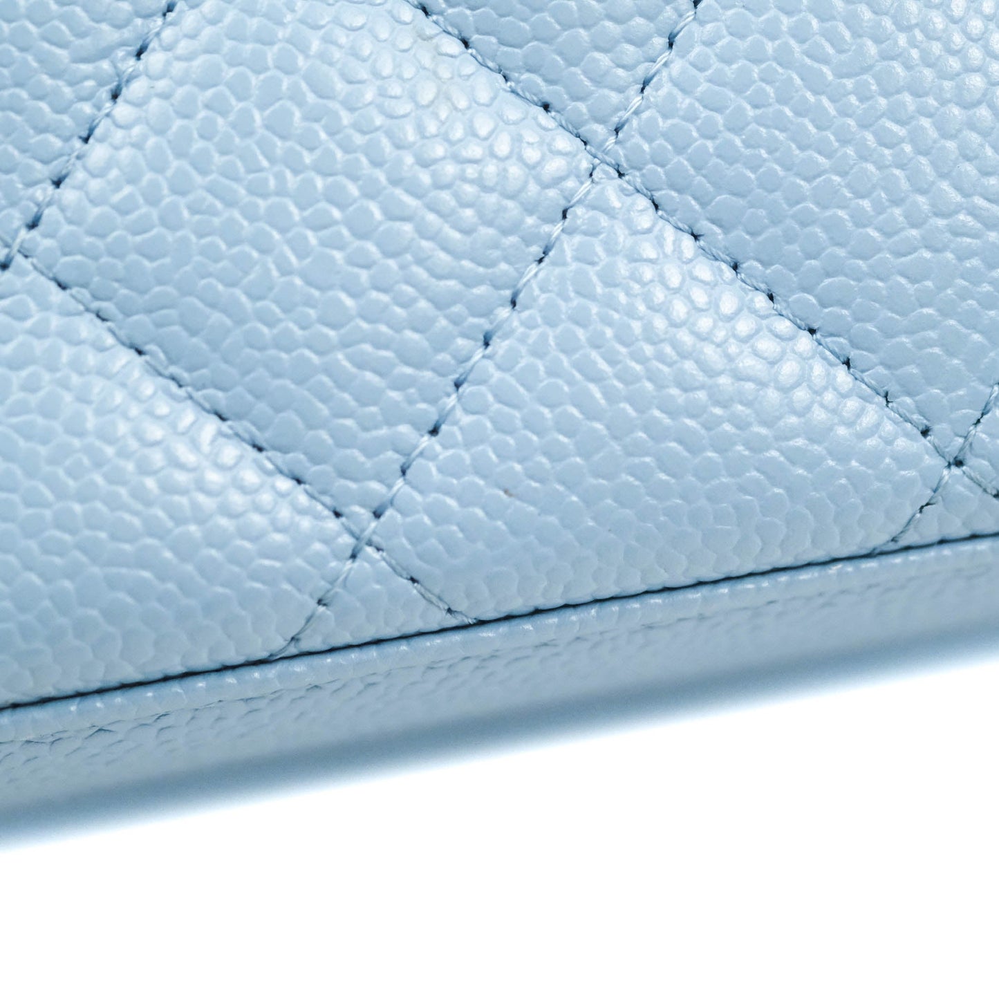 Chanel Vanity Rectangular with Top Handle Pick Me Up Blue Caviar Aged Gold Hardware 22S