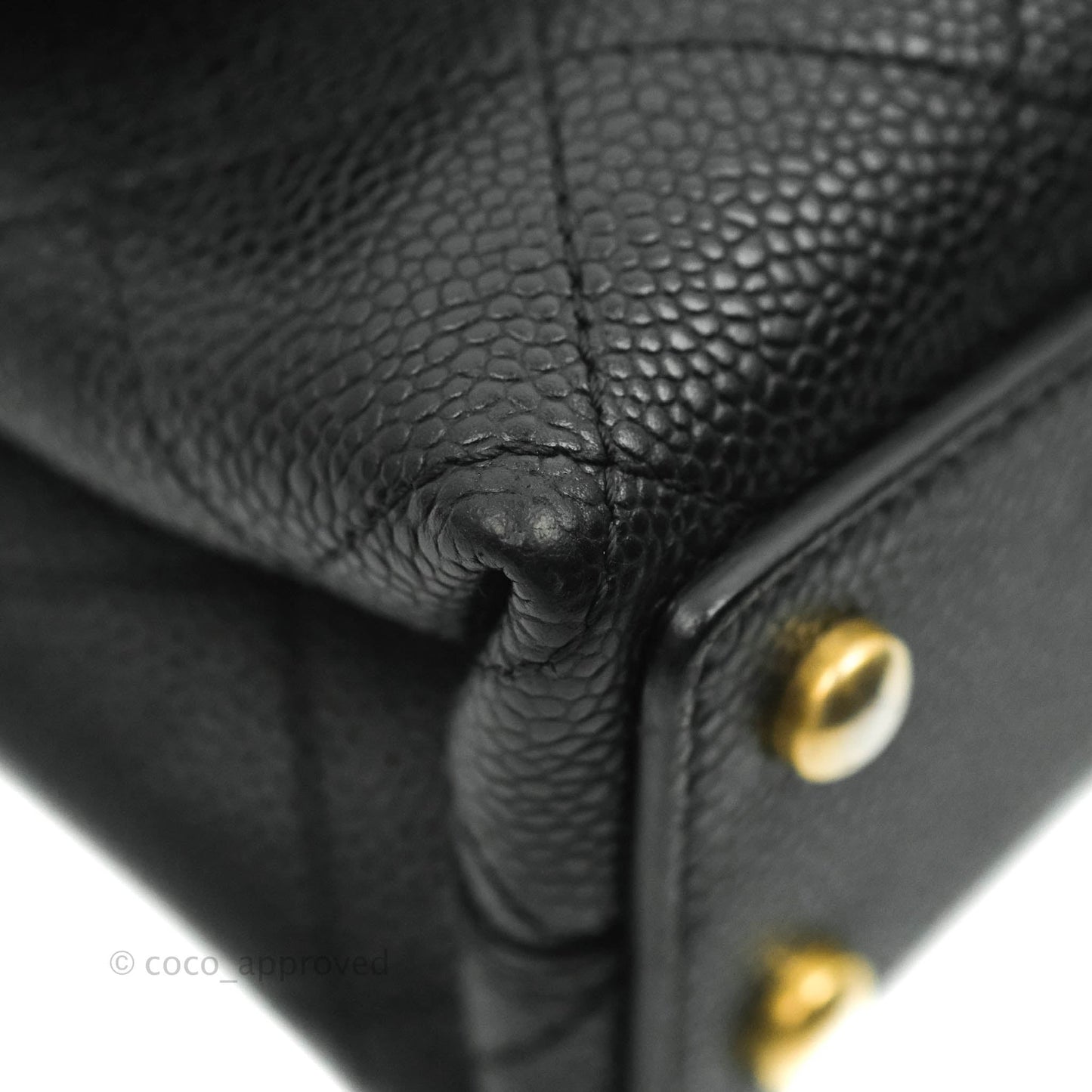 Chanel Chic Affinity Small Grained Calfskin Black Aged Gold Hardware