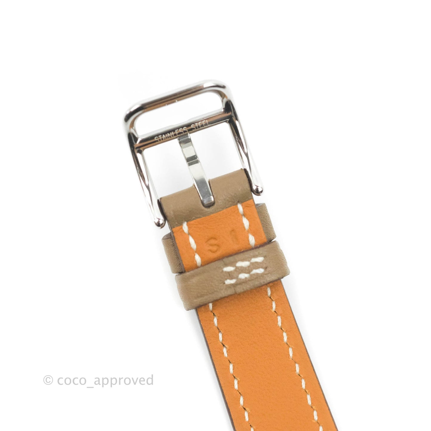 Hermès Cape Cod Serti-Swift Etoupe Watch Palladium Hardware