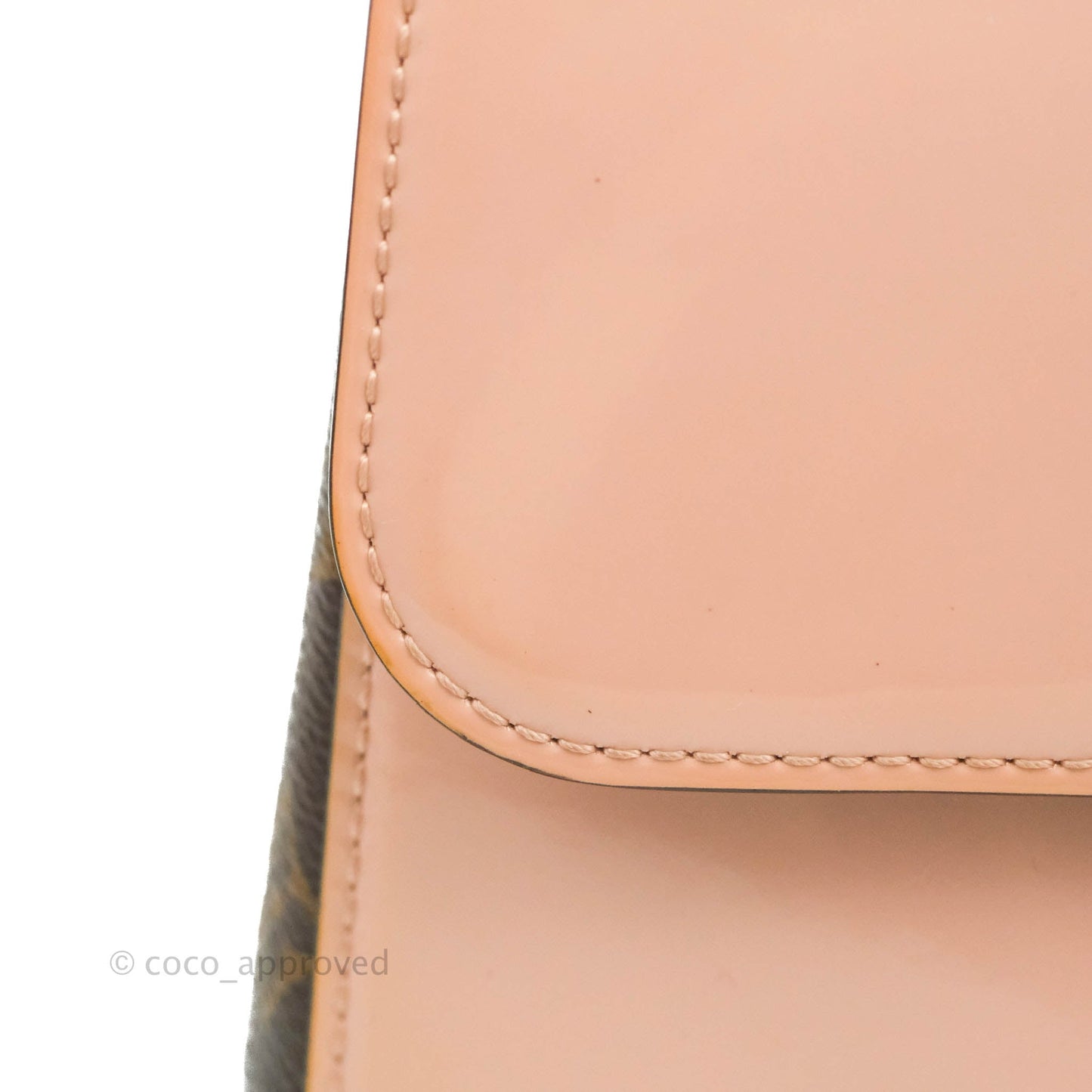 Louis Vuitton Cherrywood PM Handbag Patent Monogram Canvas