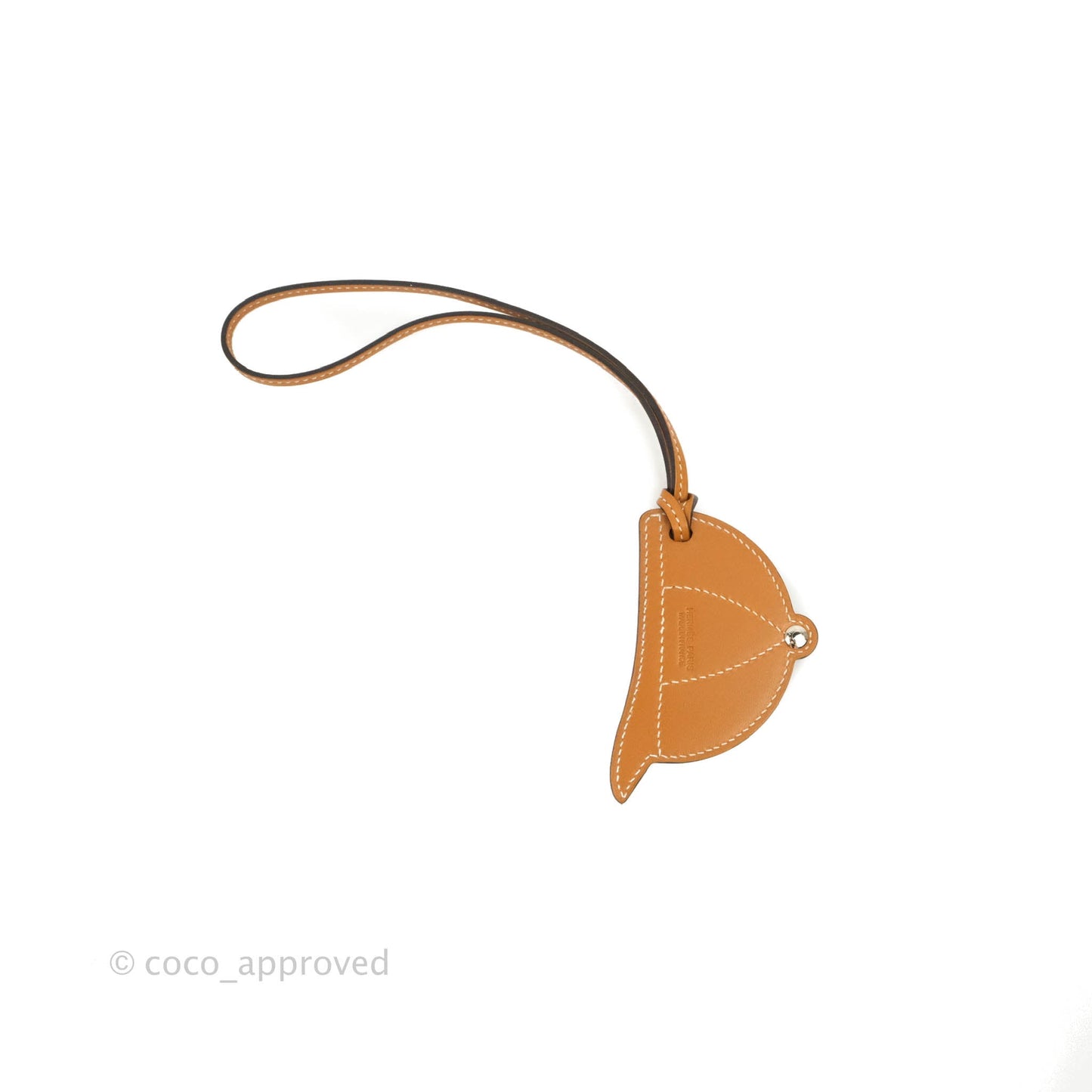 Hermès Paddock Bombe Charm Naturel/ Sable/Capucine/Cuivre