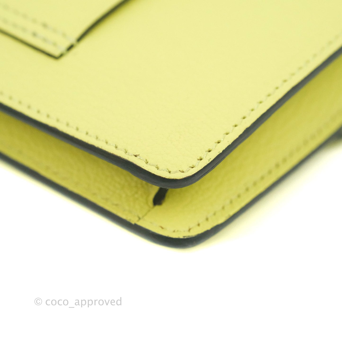 Hermès Roulis Slim Wallet Chevre Mysore Jaune Bourgeon Gold Hardware