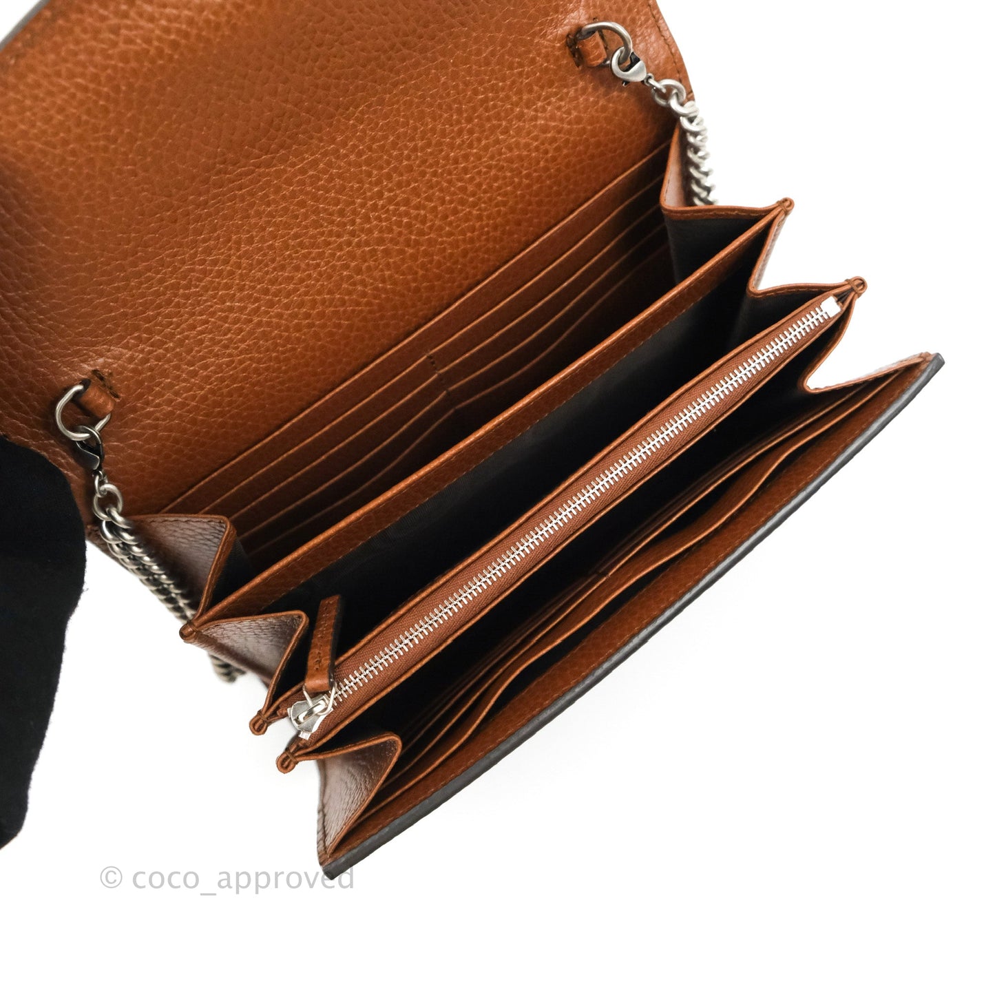 Gucci Denim GG Monogram Mini Dionysus Chain Wallet