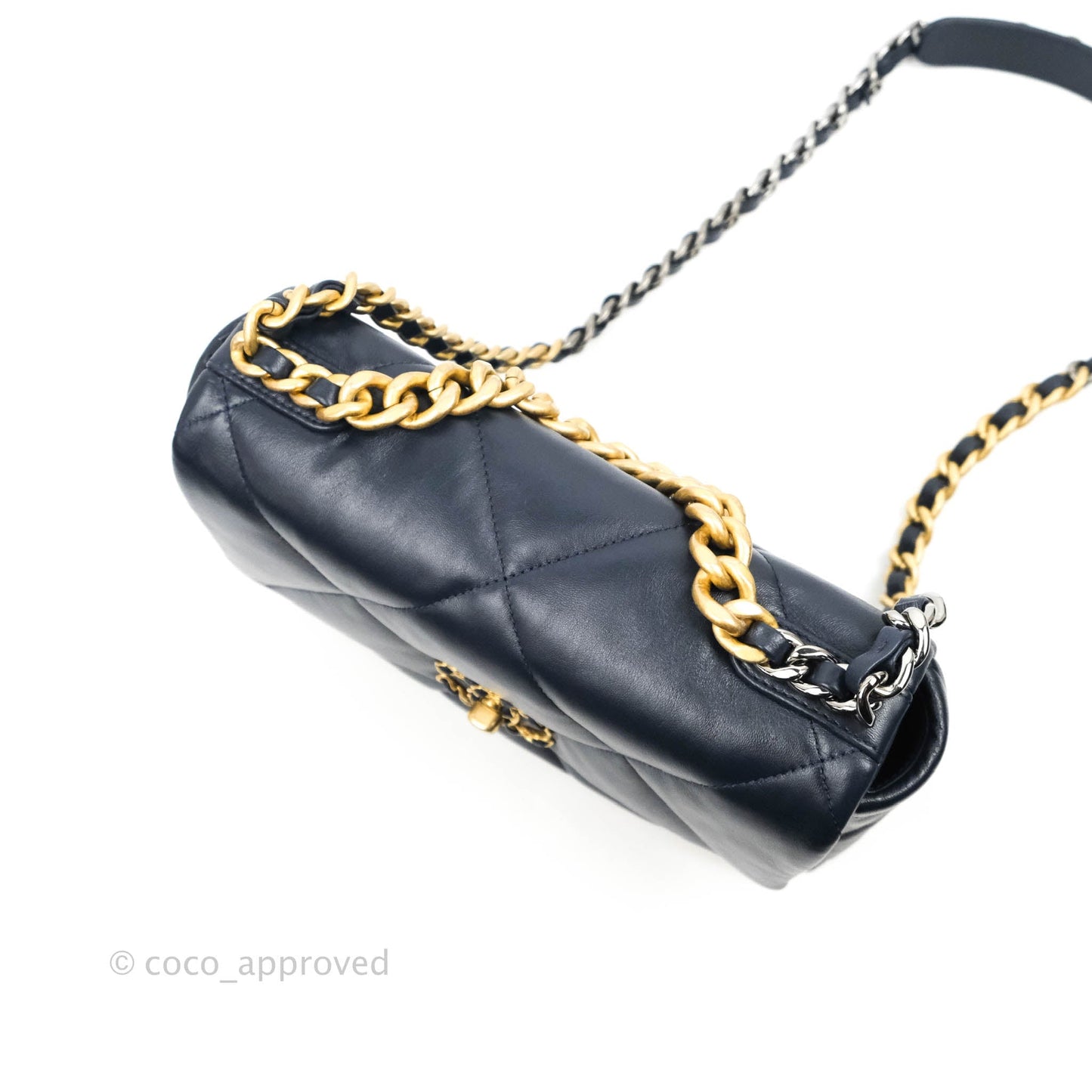 Chanel 19 Small Navy Mixed Hardware