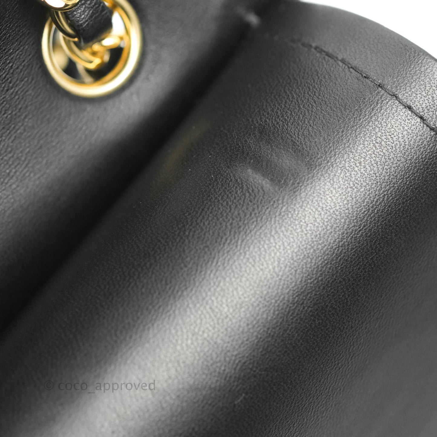 Chanel Classic M/L Flap Bag Black Lambskin Gold Hardware