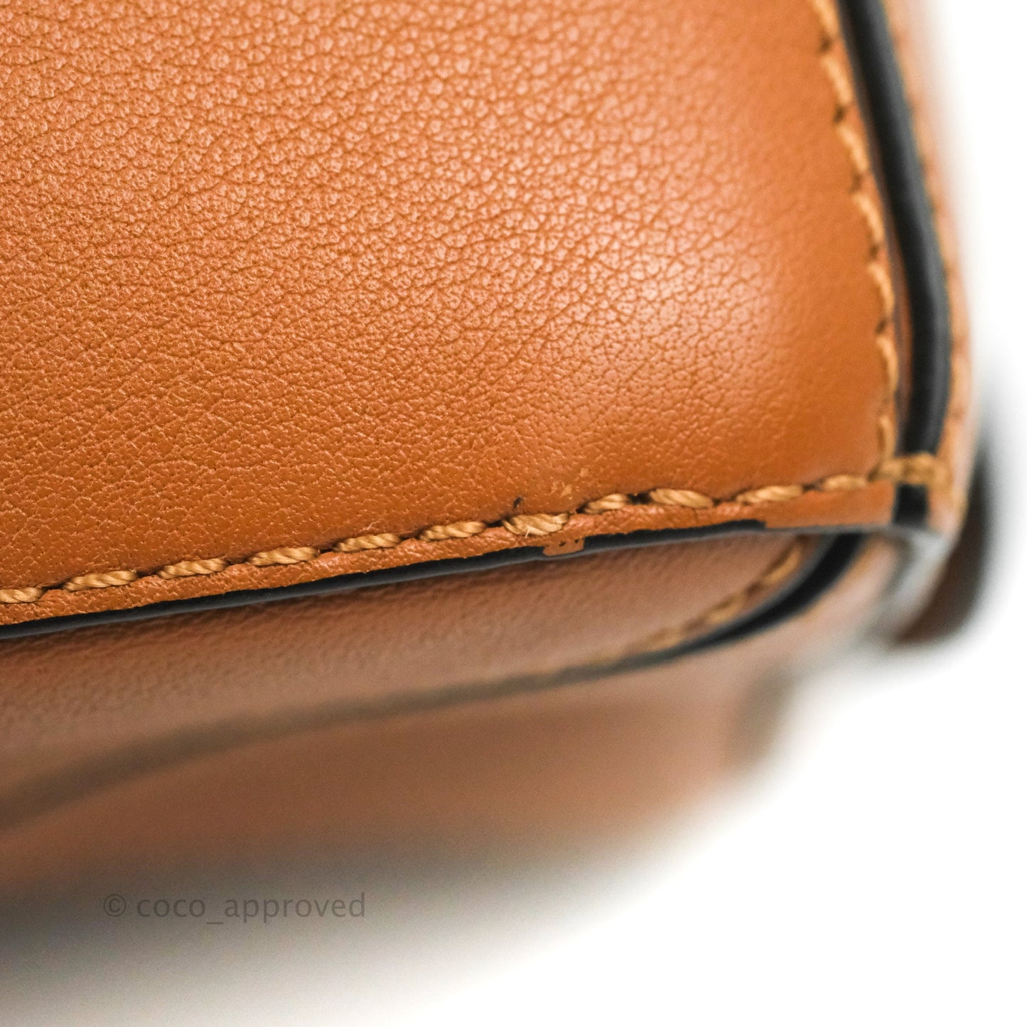 Loewe Mini Puzzle Bag Tan Calfskin Palladium Hardware