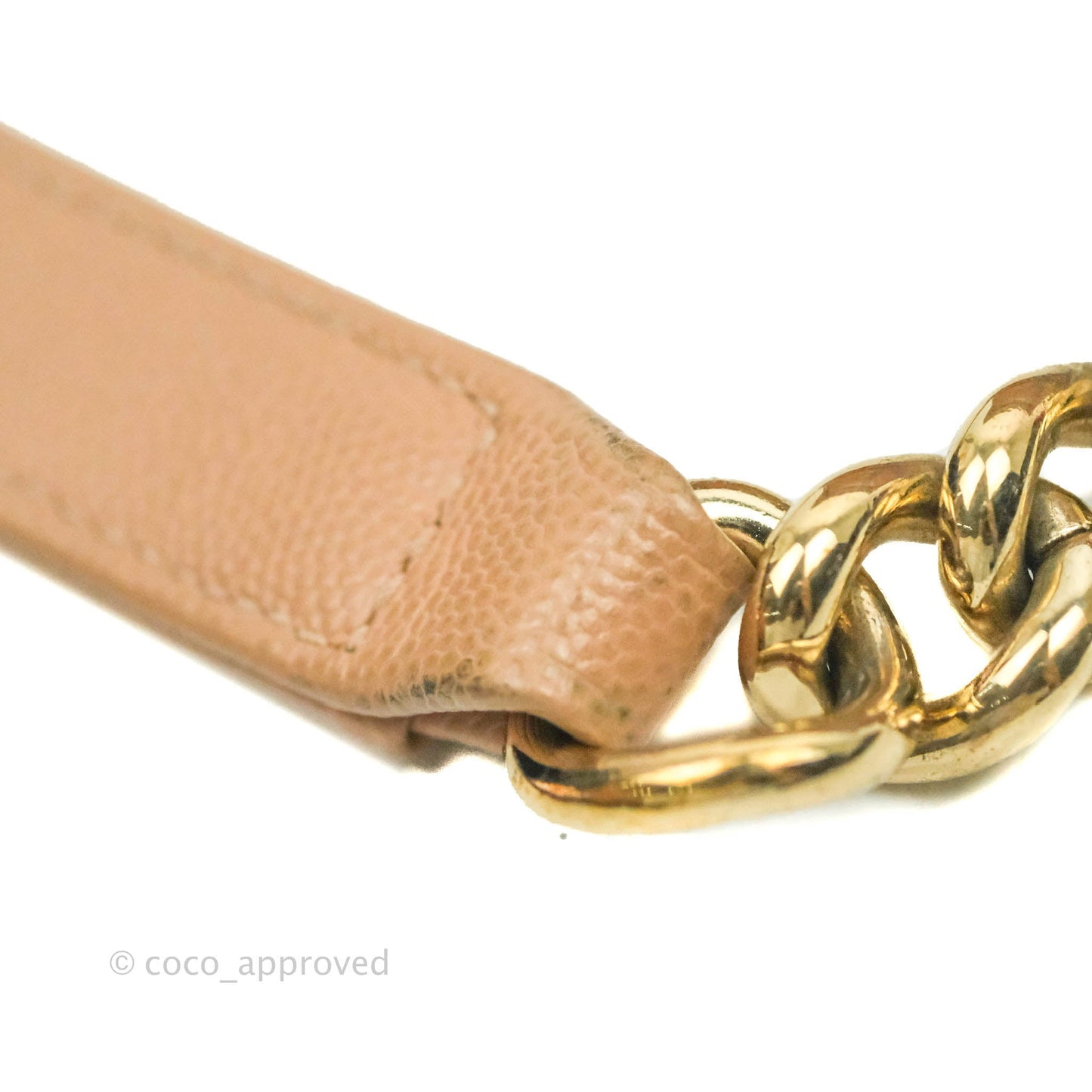 Chanel Small Chevron Boy Dark Beige Caviar Gold Hardware