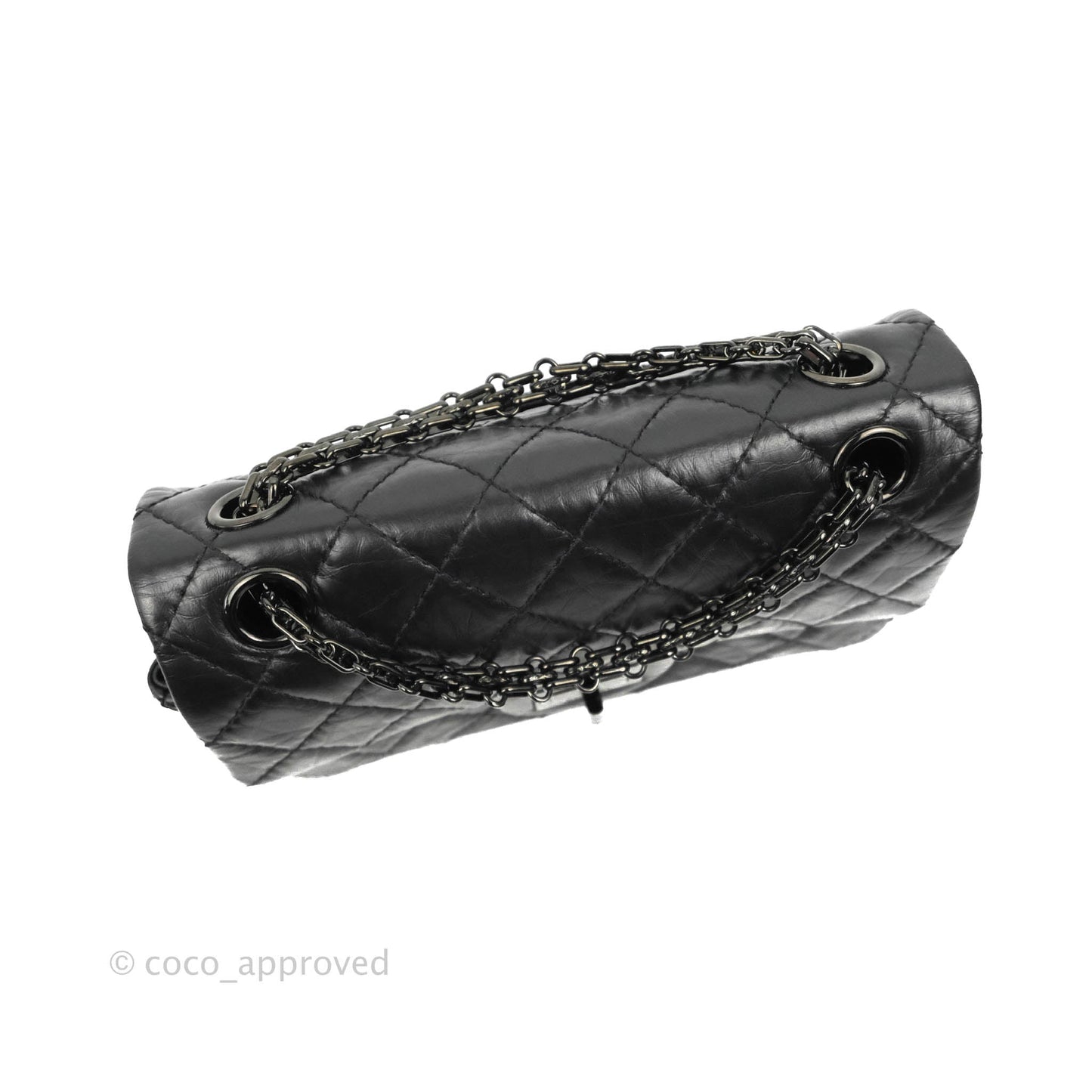 Chanel Mini Reissue 224 So Black Aged Calfskin Black Hardware