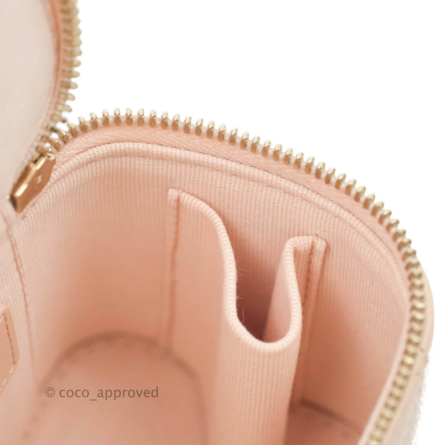 Chanel Classic Mini Vanity With Chain Light Pink Caviar Gold Hardware