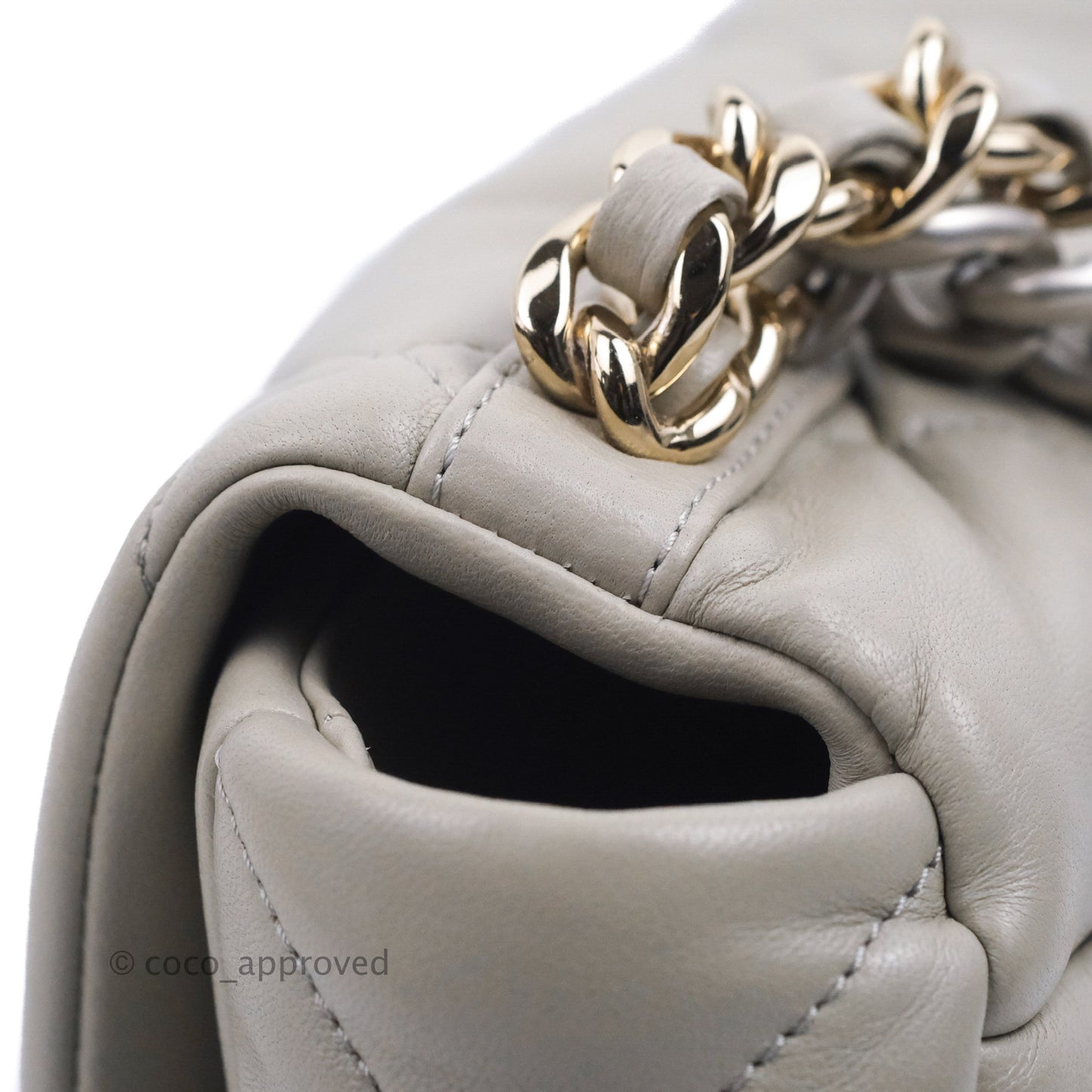 Chanel 19 Small Grey Mixed Hardware 22C