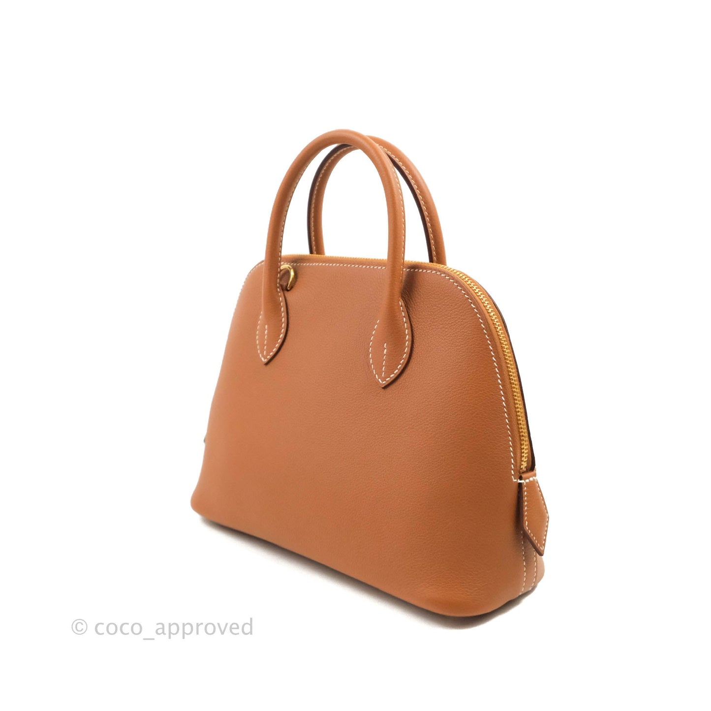 Hermès Bolide 1923 25 Gold Evercolor Gold Hardware