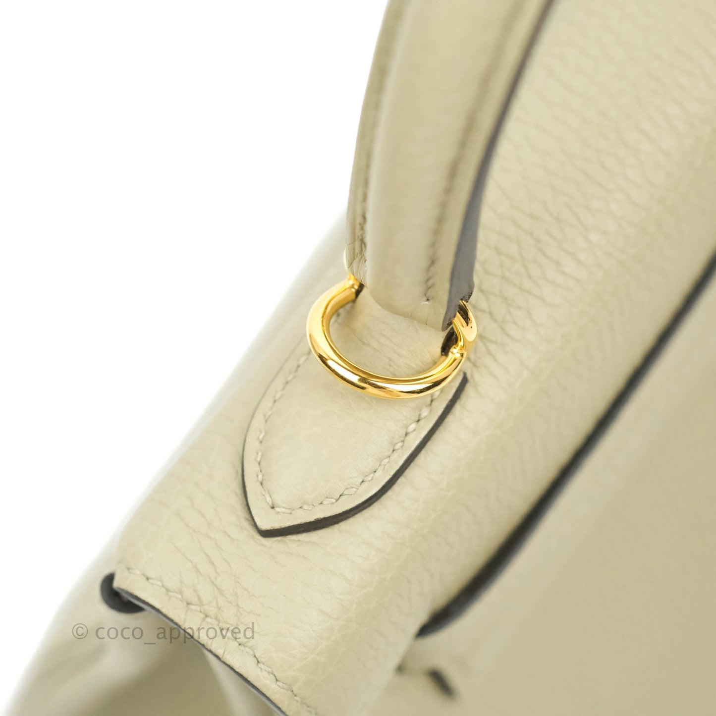 [DM to purchase] Hermès Retourne Taurillon Kelly 25 Sauge Togo Gold Hardware