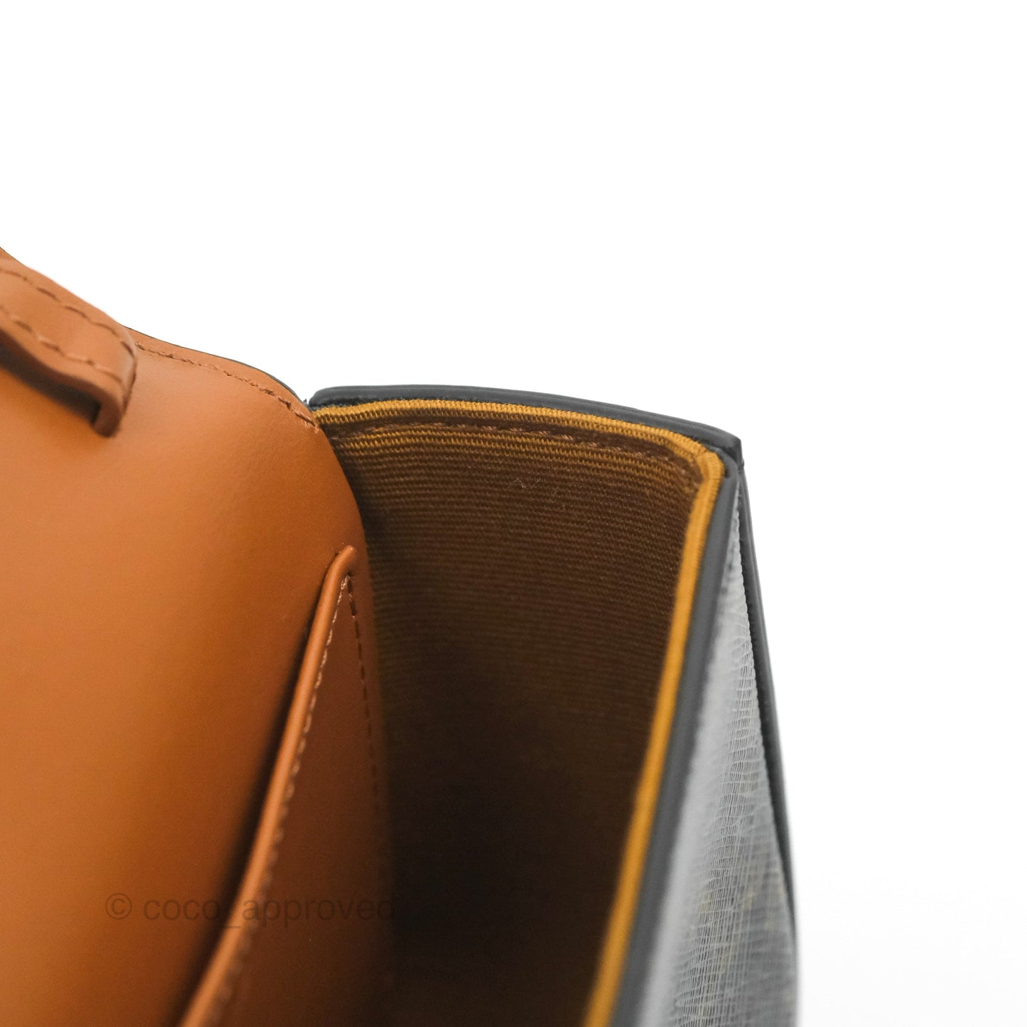 Celine Mini Triomphe Canvas Tan Calfskin