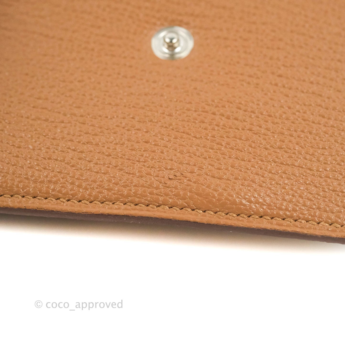Hermes Bearn Mini Wallet Quebracho Chevre Mysore Palladium Hardware