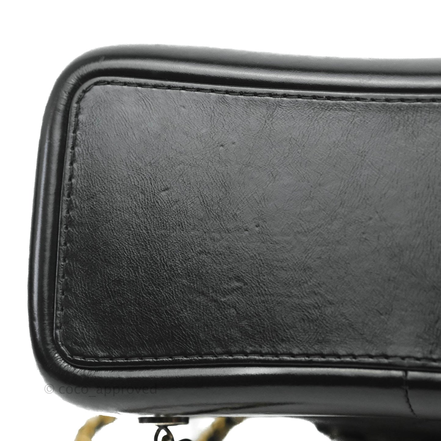 Chanel Small Gabrielle Backpack Black Aged Calfskin