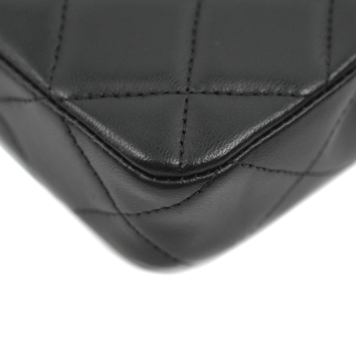 Chanel Mini Clutch With Chain Black Lambskin Gold Hardware 22C